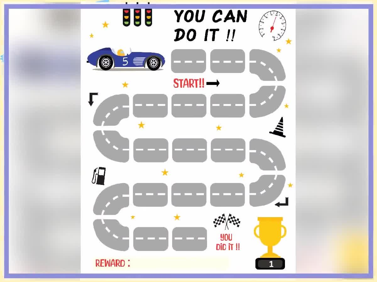 Printable Race Car Reward Chart Race Car Kids Behavior Chart Instant Download Sticker Chart Toddler Chore Chart Race Car Chart Etsy