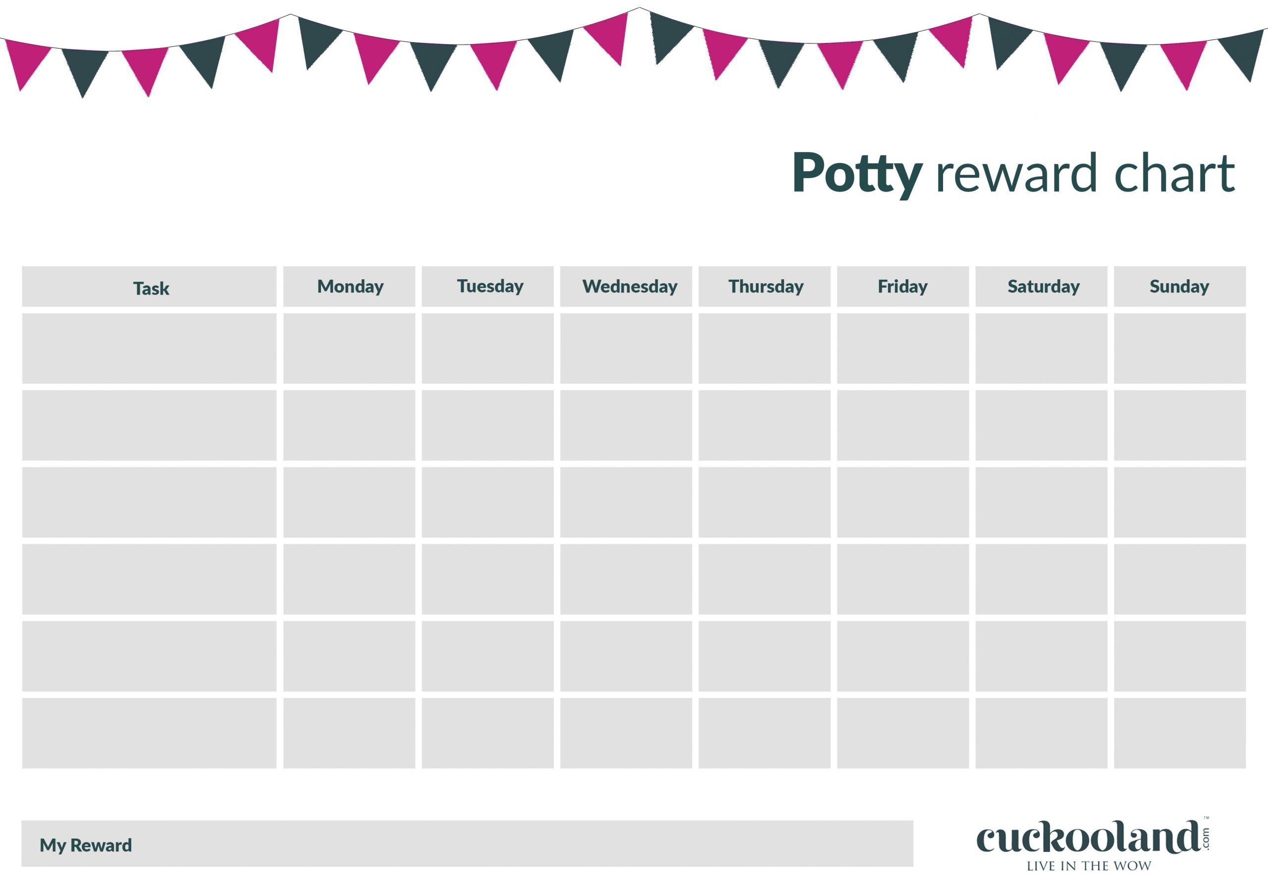 Printable Reward Charts For Kids Cuckooland