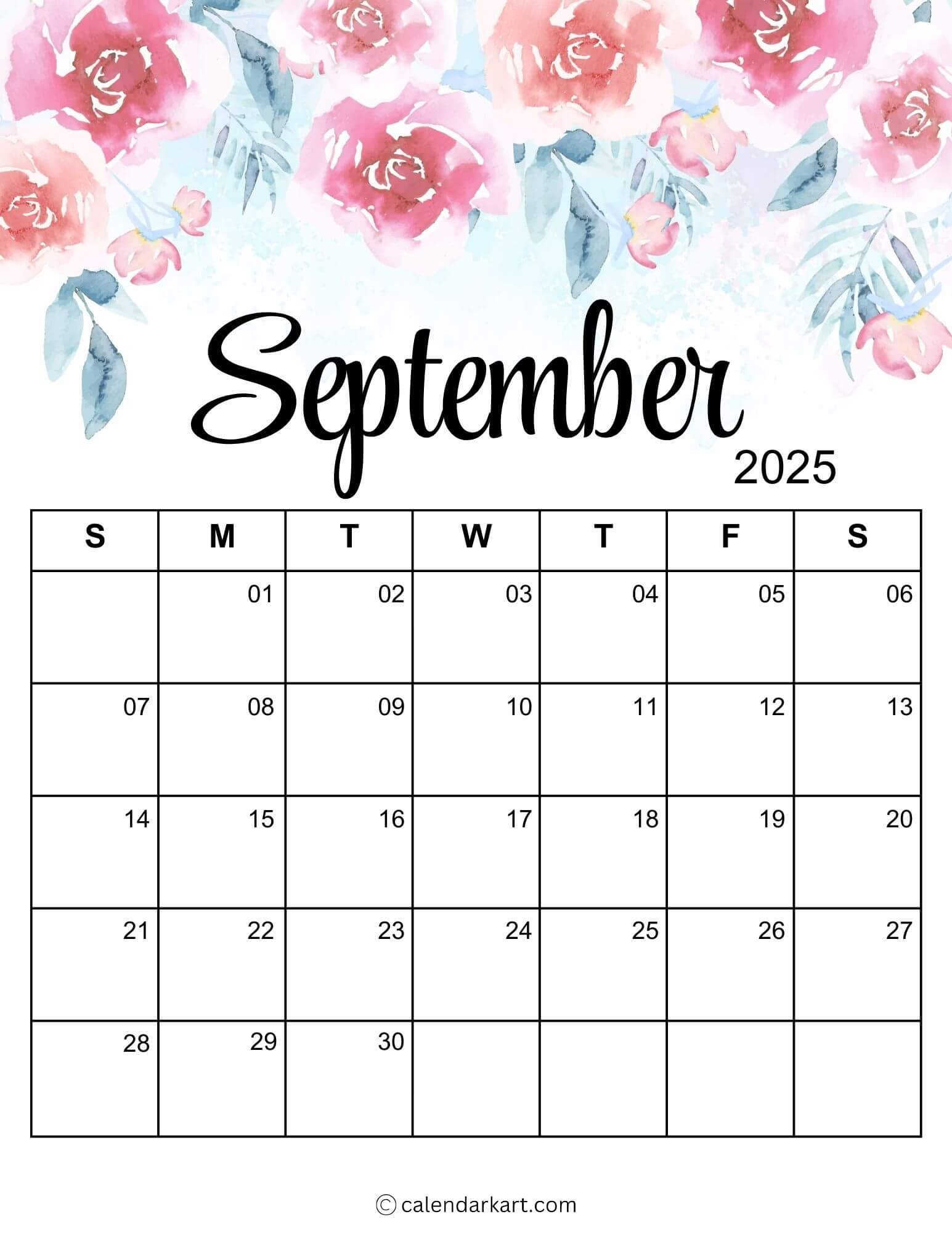 Printable September 2025 Calendar With Holidays Calendarkart