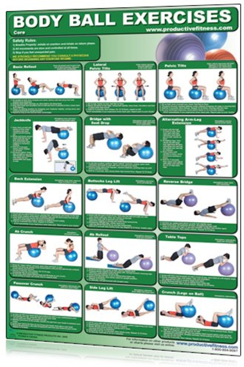 Printable Stability Ball Exercises Exercise Chart Gym Ball Exercises For Back Pain Pdf Lower Back