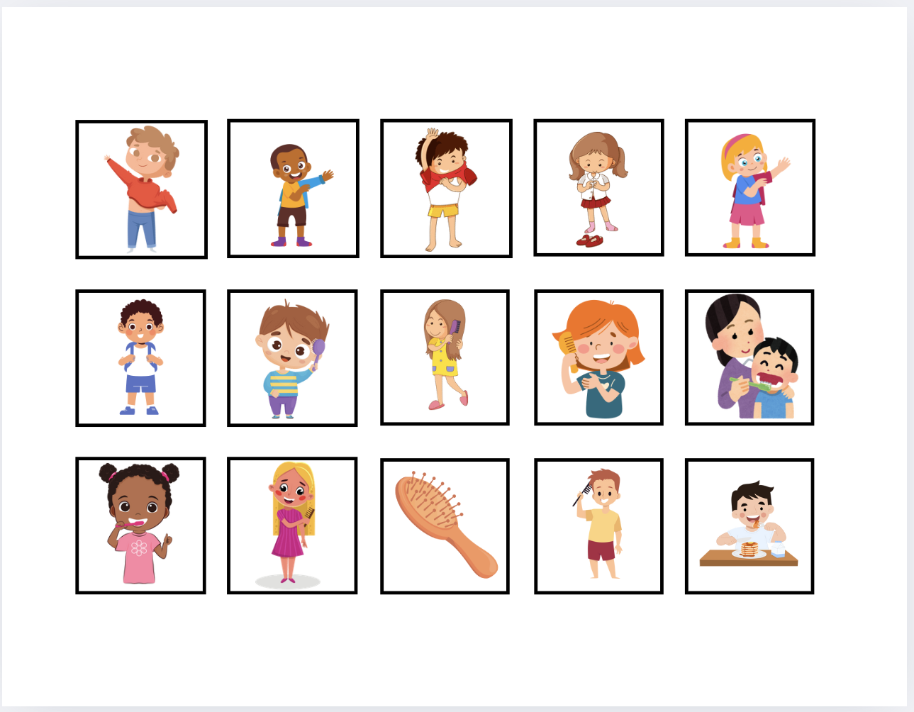 Printable Visual Schedule With Over 75 Icons Morning Evening Routine Chart For Kids Autism And Special Needs Support Behavior Analyst Resource Center