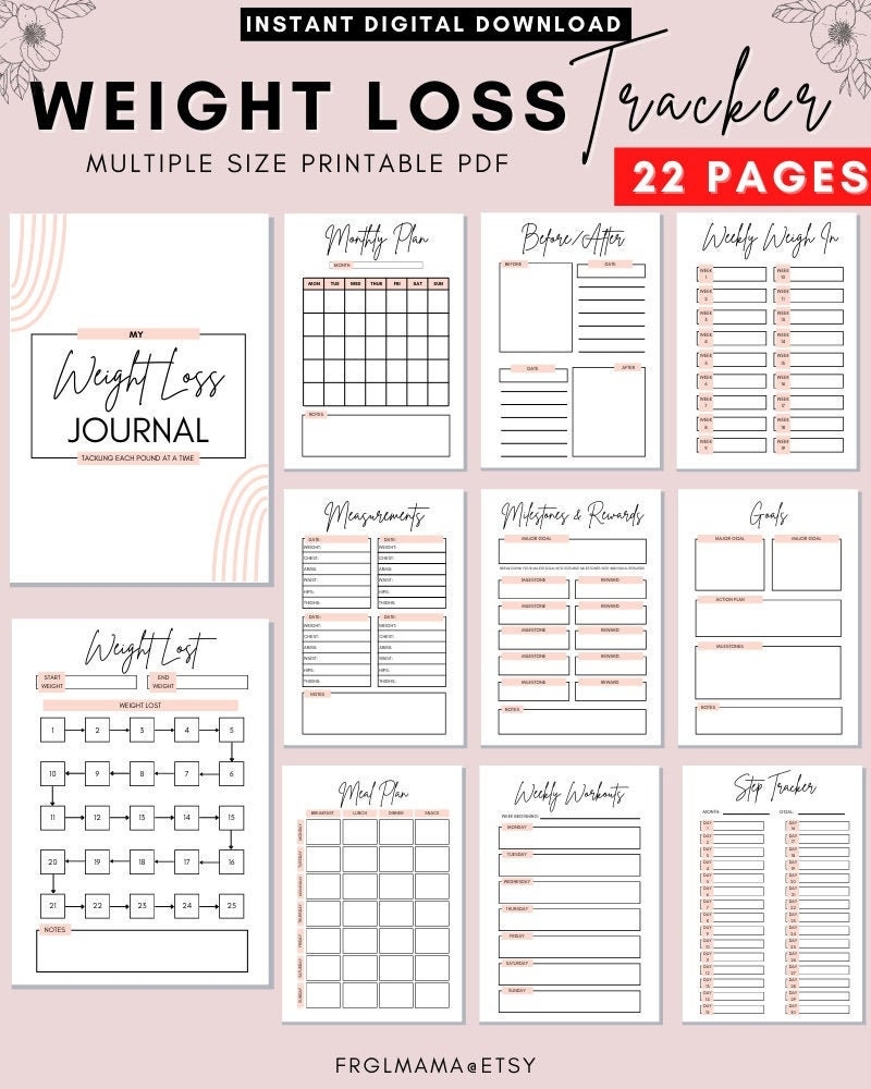 Weight Loss Journal Printables
