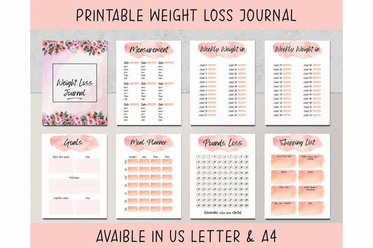 Printable Weight Loss Tracker 1368096 