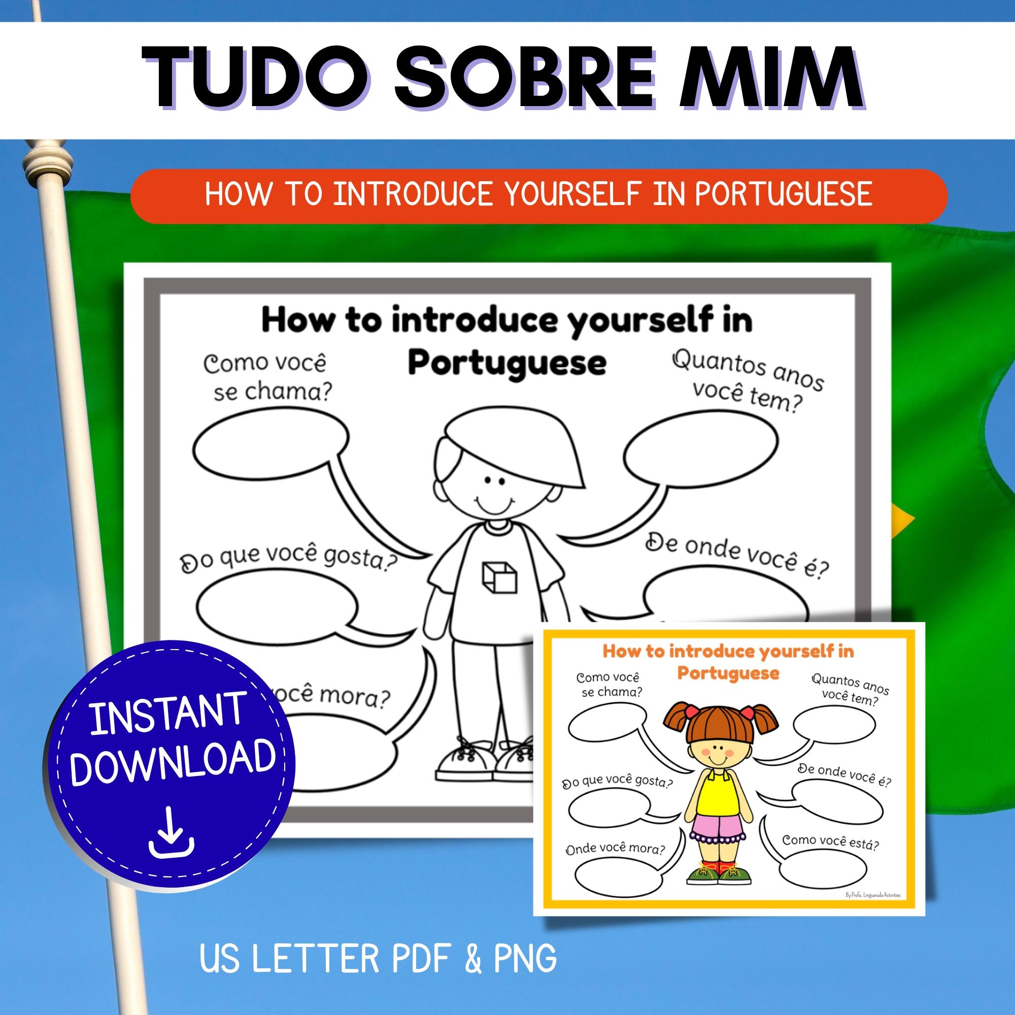 Printable Worksheets In Brazilian Portuguese For Kids All About Me First Day Of School Get To Know Me Back To School Activity Etsy Printable Worksheets In Brazilian Portuguese For Kids All About Me First Day Of School Get To Know Me Back To School Activity Etsy