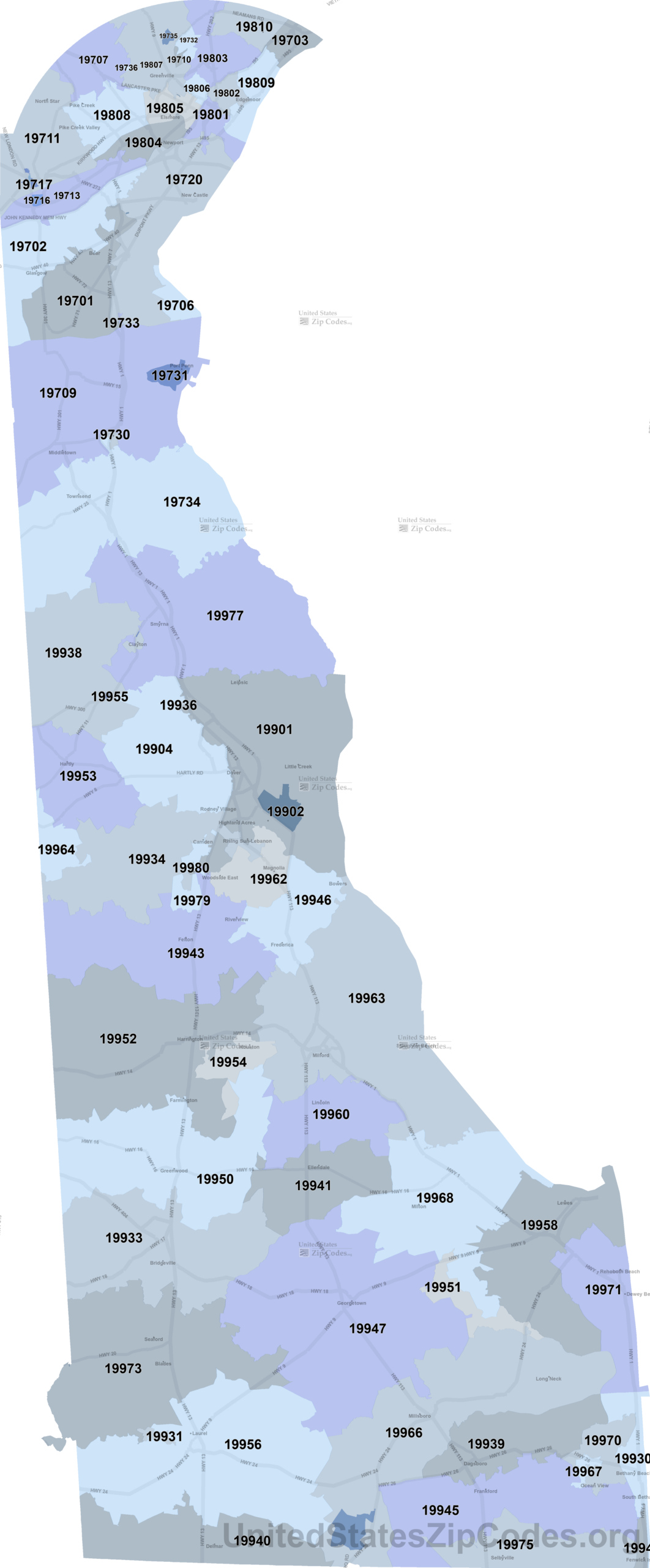 Free Printable Zip Code Maps