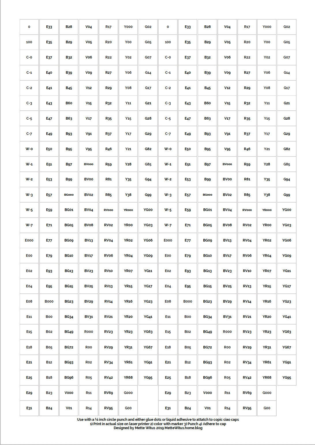 Printables Mette Witus Printables Mette Witus