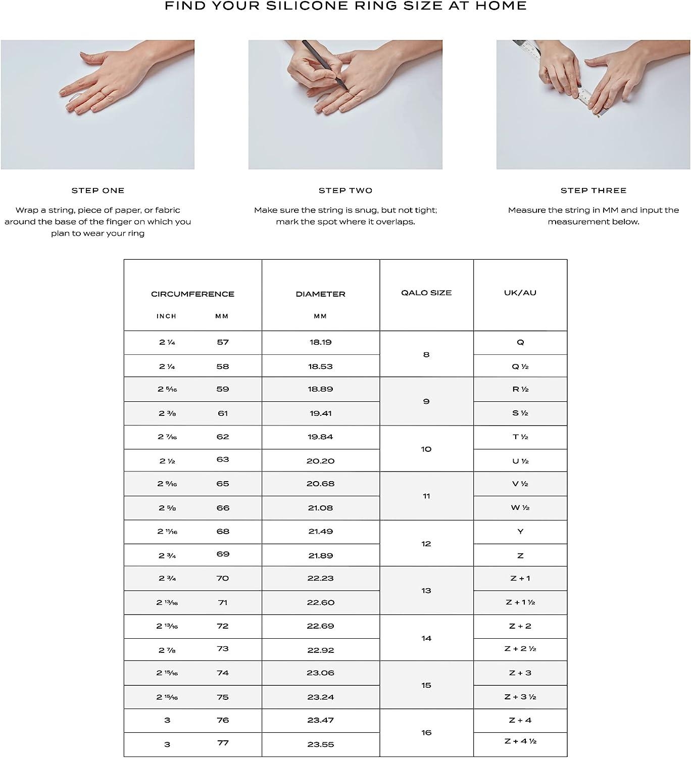Printable Ring Size Chart Qalo