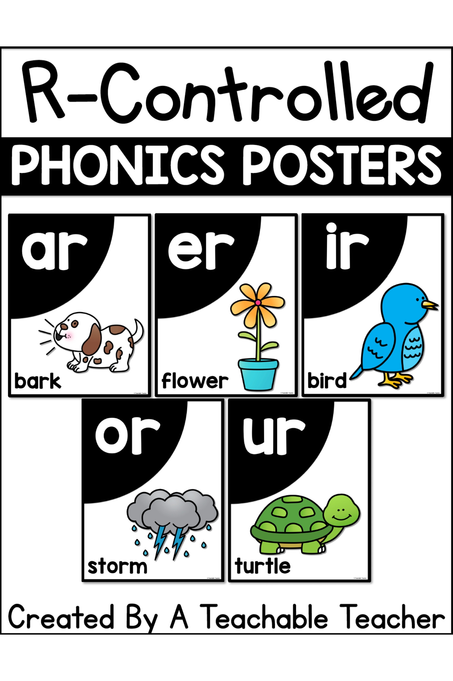 R Controlled Phonics Posters A Teachable Teacher