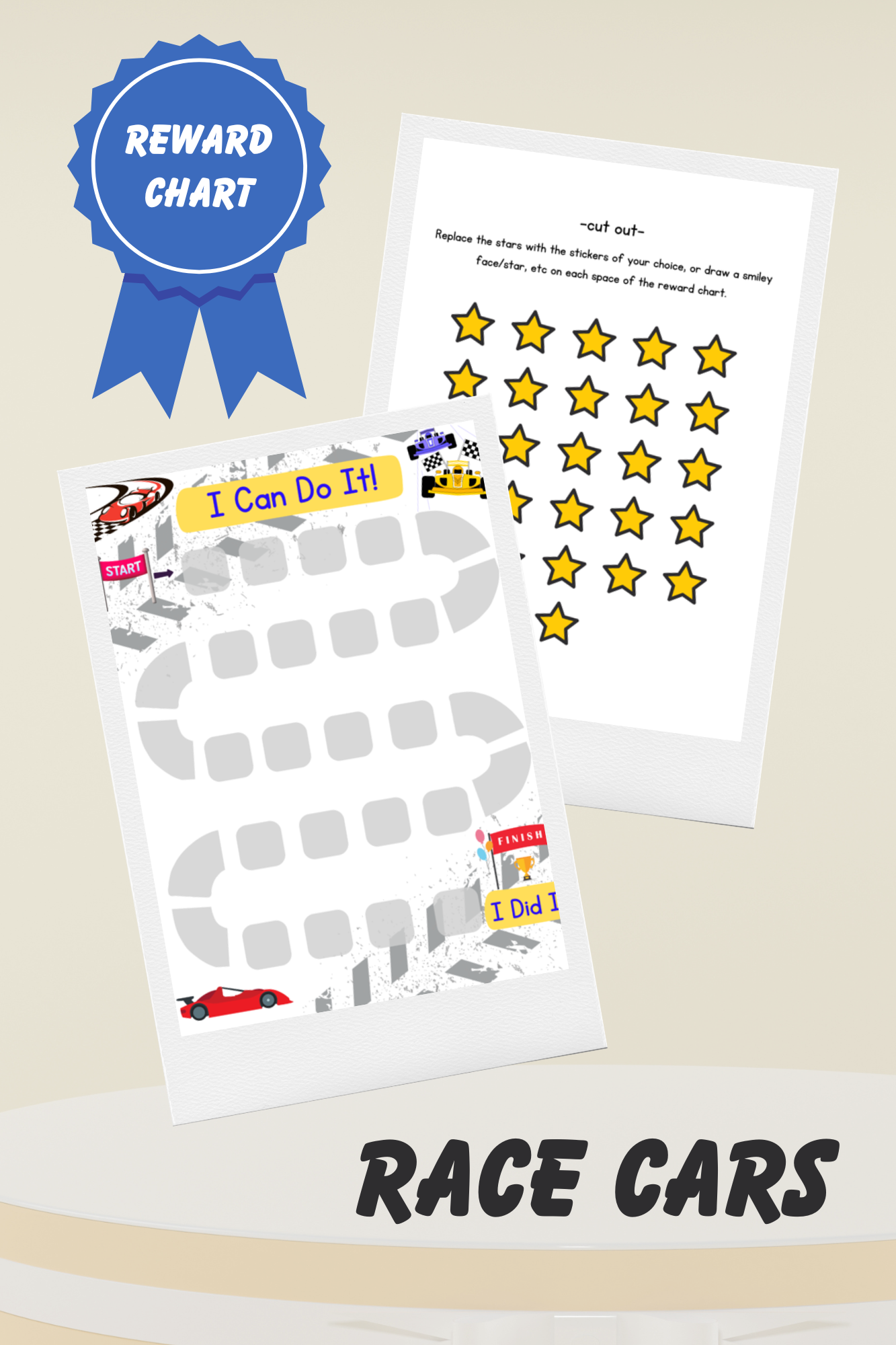 Free Printable Race Track Reward Chart
