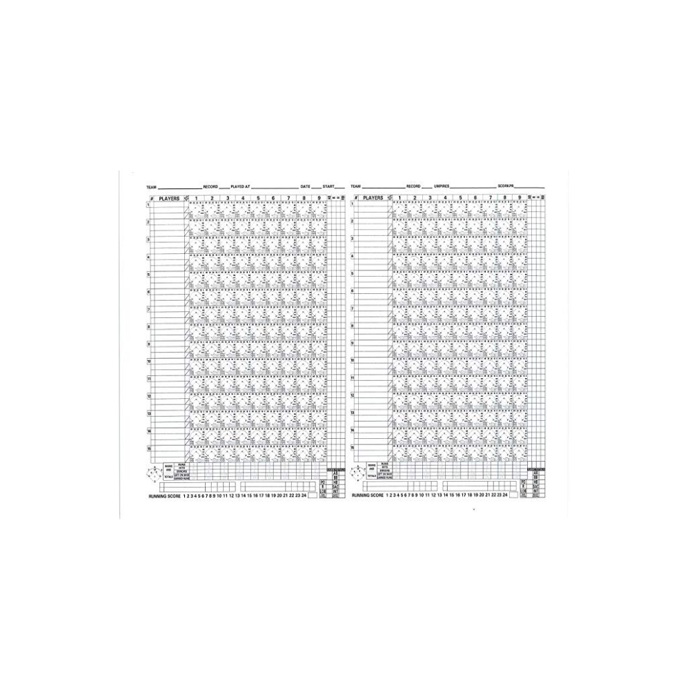 Rawlings Baseball Scorebook Scorebooks For Softball Printable Basketball Scorebooks