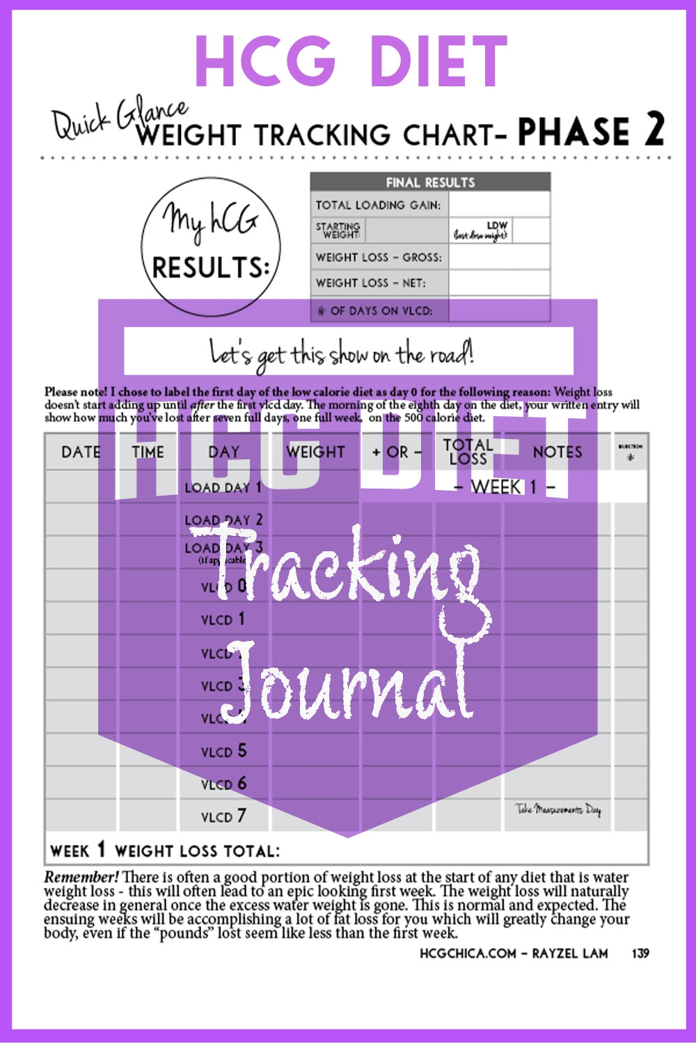 Rayzel s Diet Workbook A Printable Diet Weight Loss Tracker Weight Loss Sheets Charts