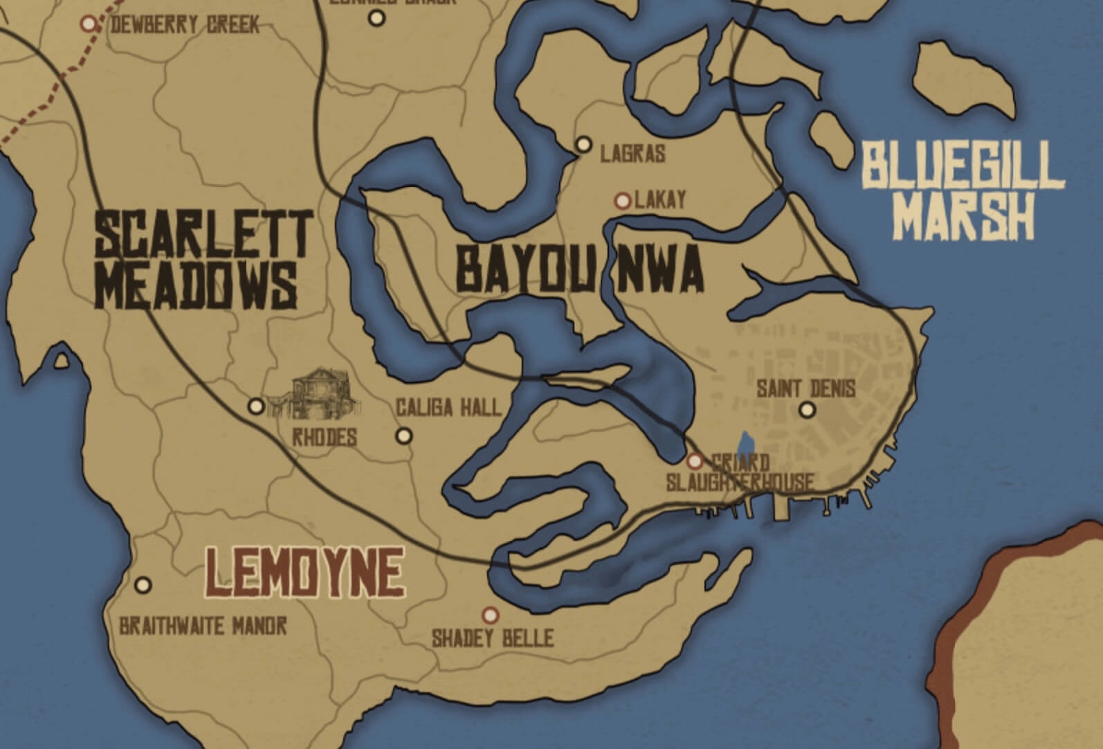 Printable Rdr2 Map
