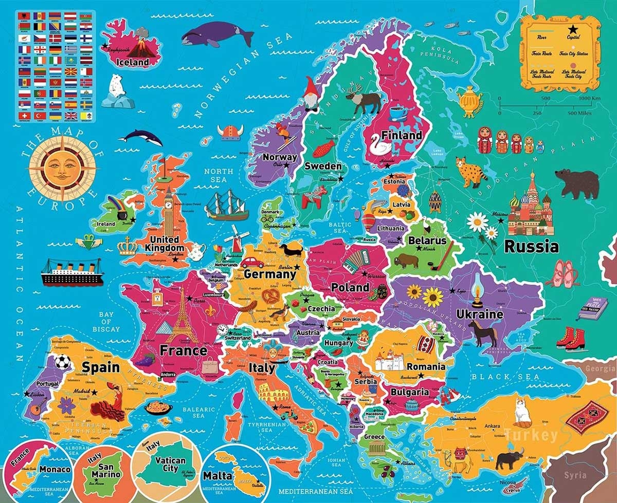 Re marks Map Of Europe 850 Piece Jigsaw Puzzle EBay