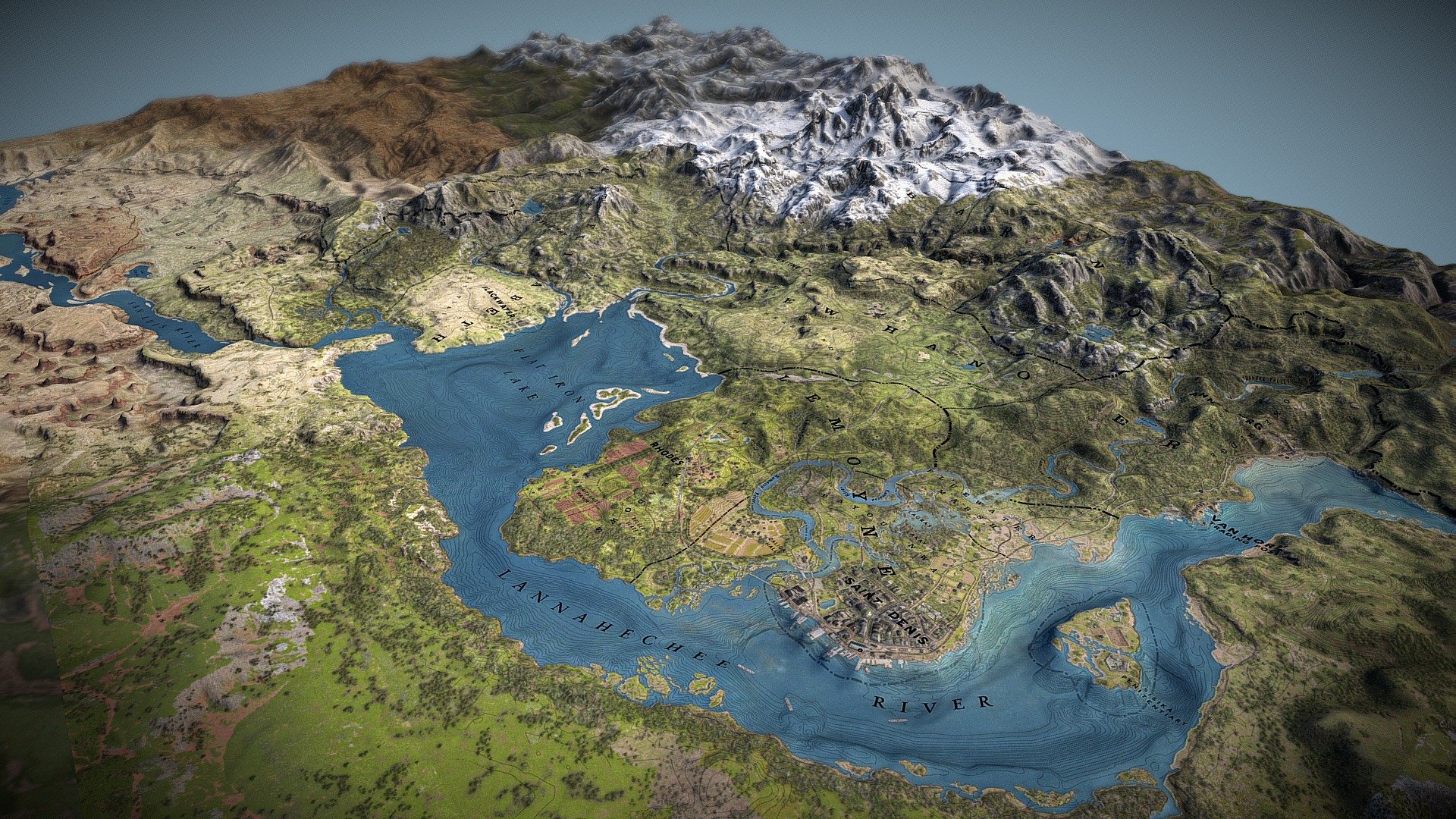 Red Dead Redemption 2 3D Map 3D Model By V7x v7x af68b23 