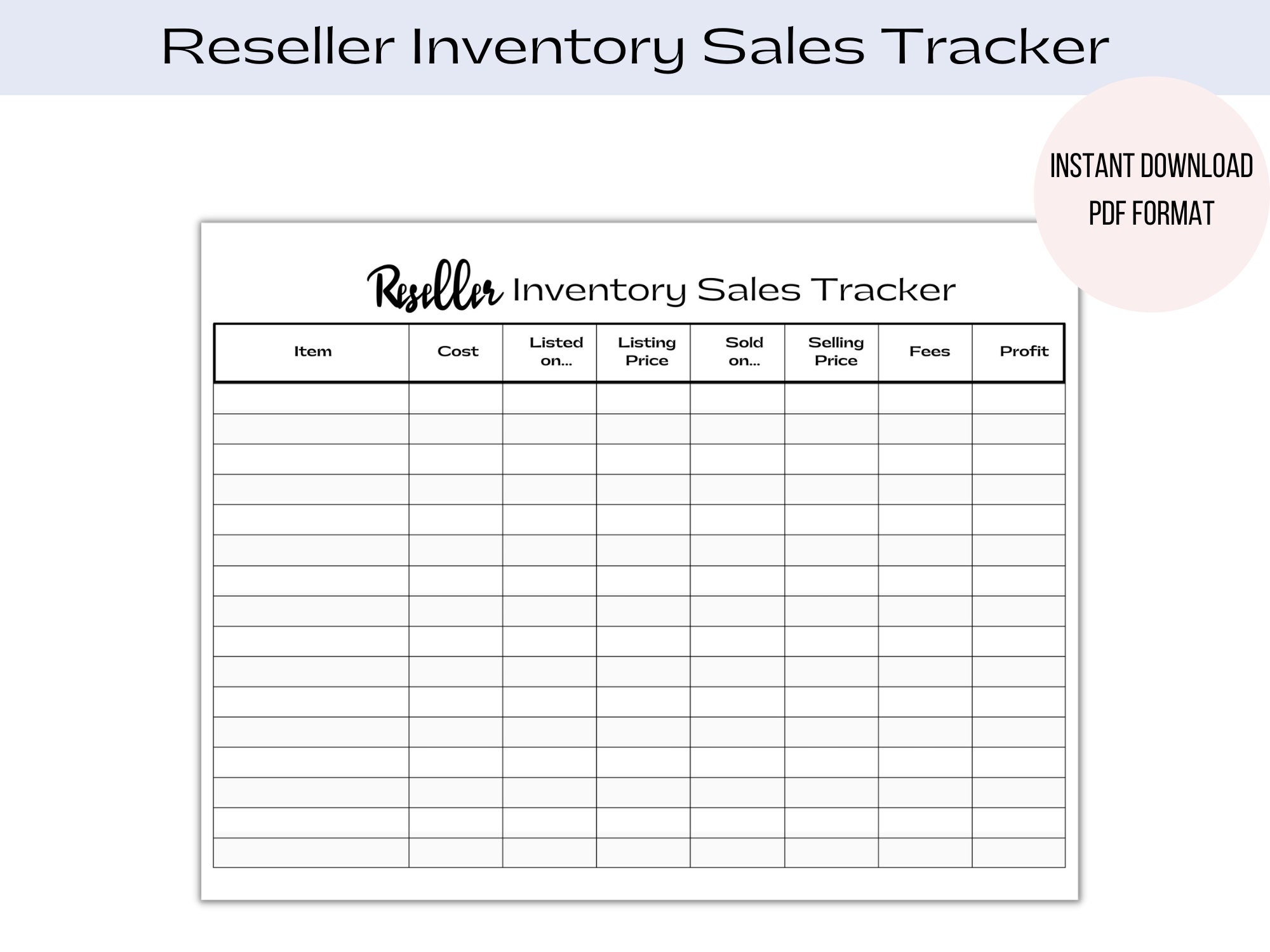 Printable Chart Selling Printable Chart Selling