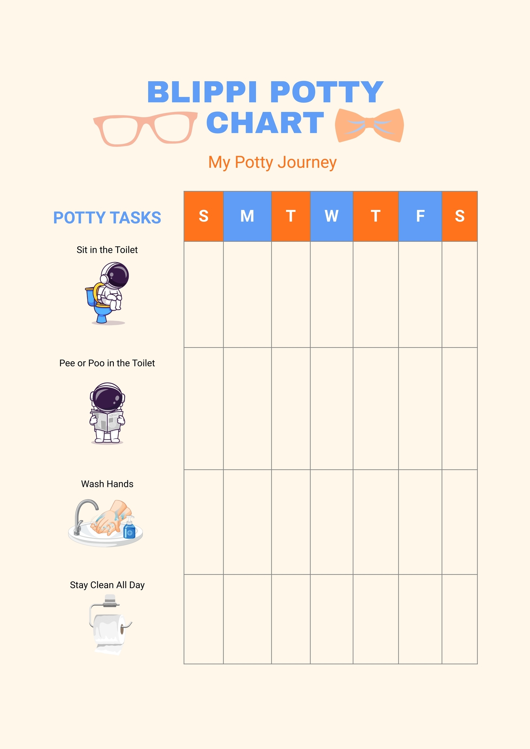 Potty Chart Printables