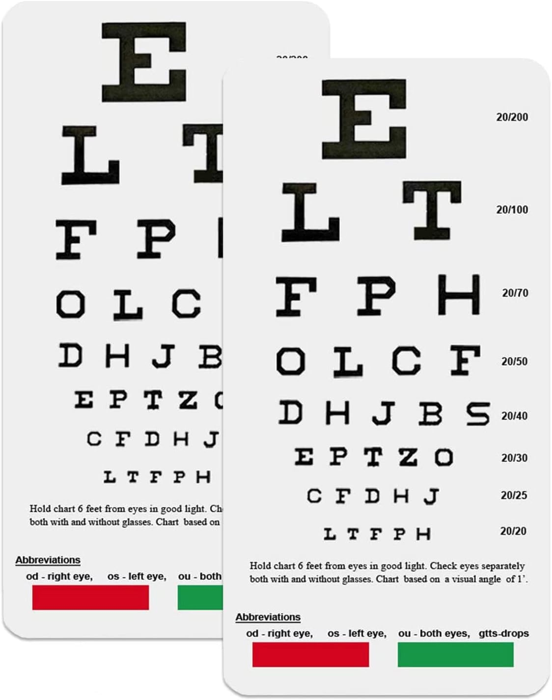 Rosenbaum Pocket Eye Chart TAXXAN 3 Pack Snellen Pocket Eye Charts Compact 7 5x4 Inch Visual Acuity Test Snellen Chart Rosenbaum Pocket Eye Chart TAXXAN 3 Pack Snellen Pocket Eye Charts Compact 7 5x4 Inch Visual Acuity Test Snellen Chart