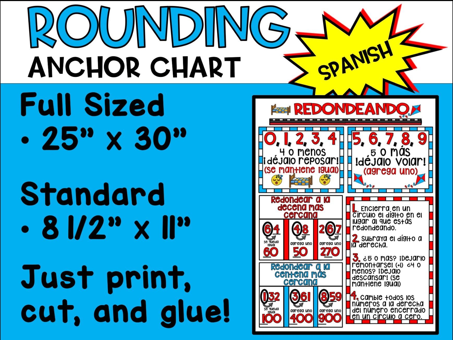 Rounding Decimals Anchor Chart Etsy