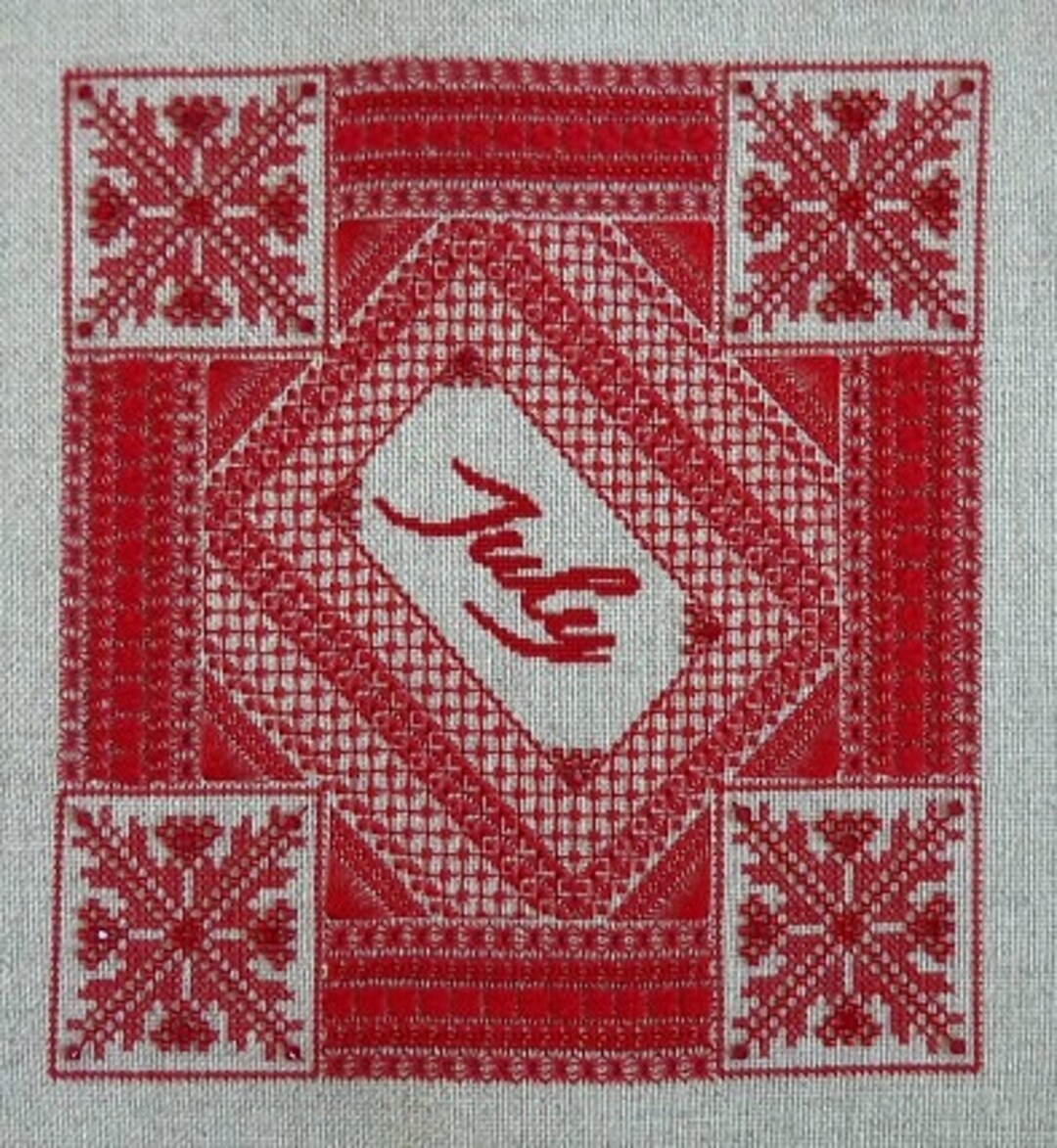 Ruby PDF Chart By Northern Expressions Needlework Etsy