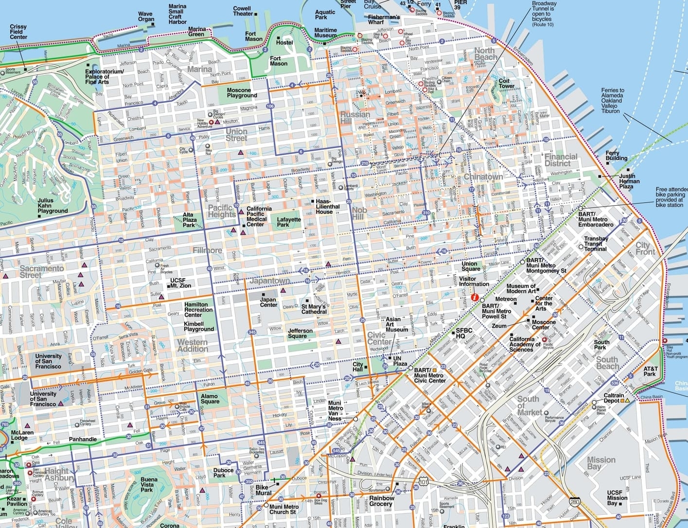San Fracisco Map The Tourist Maps Of SF To Plan Your Trip San Fracisco Map The Tourist Maps Of SF To Plan Your Trip