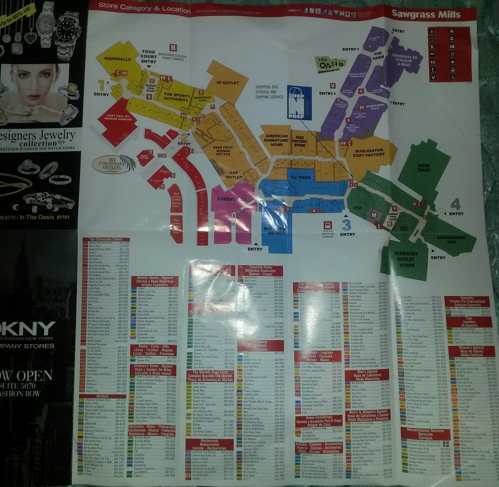 Sawgrass Mills Mall Directory July 2012 Found This Lying Flickr