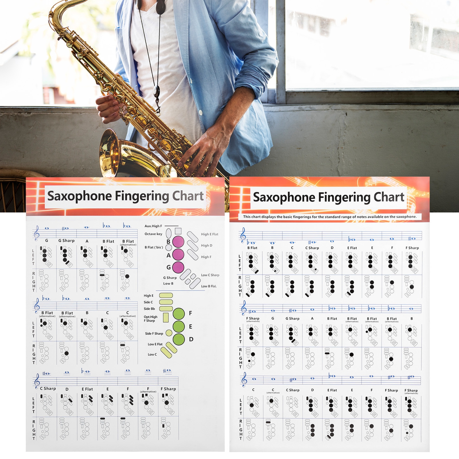 Printable Soprano Sax Finger Chart