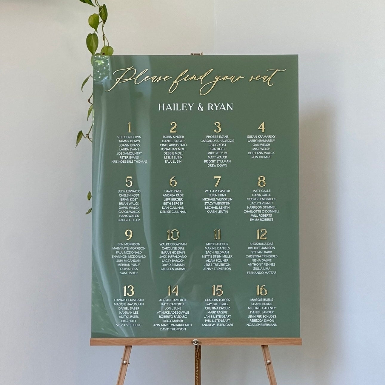 Seating Chart For 200 Etsy