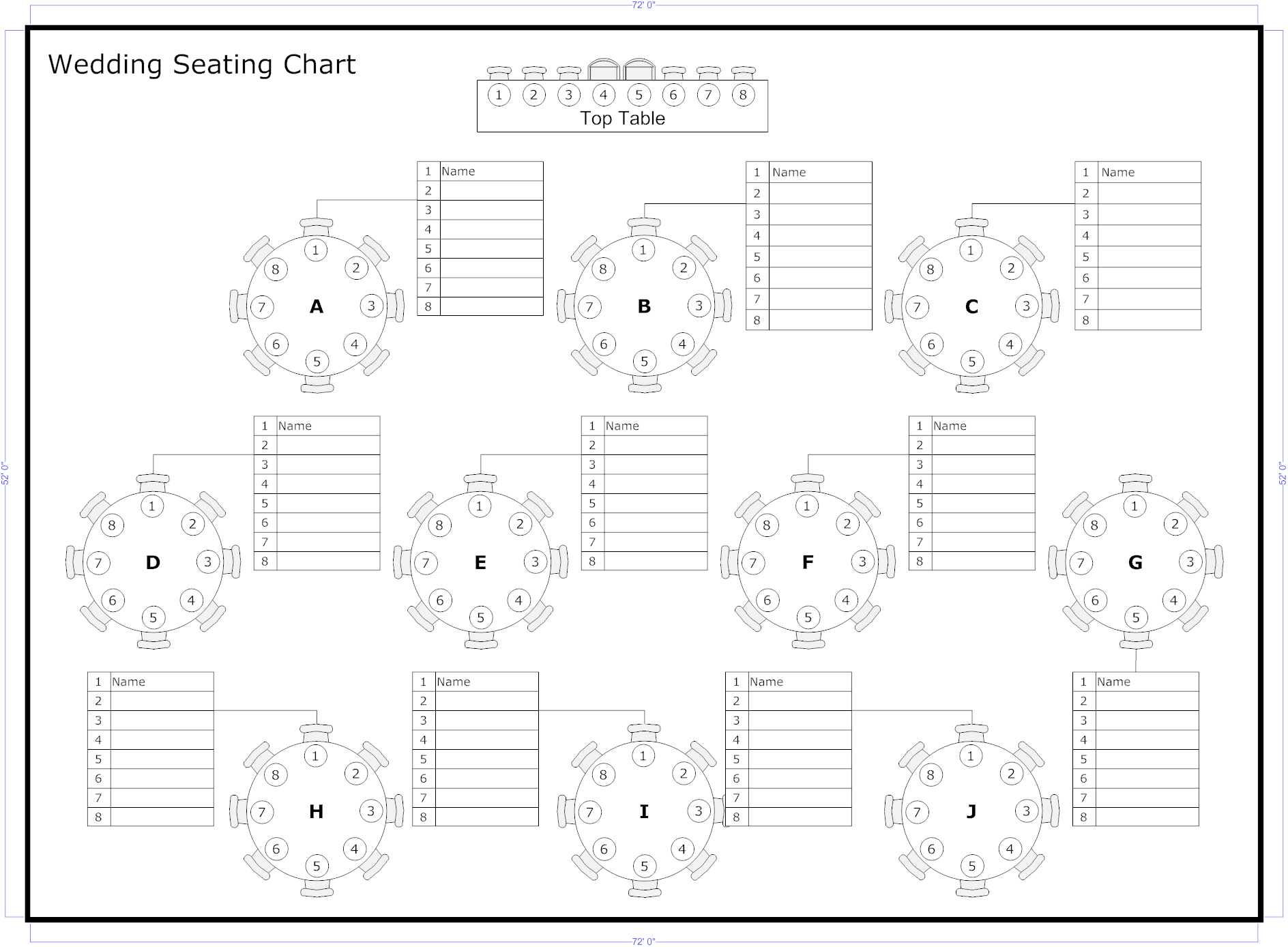 Table Chart Diagram Printable