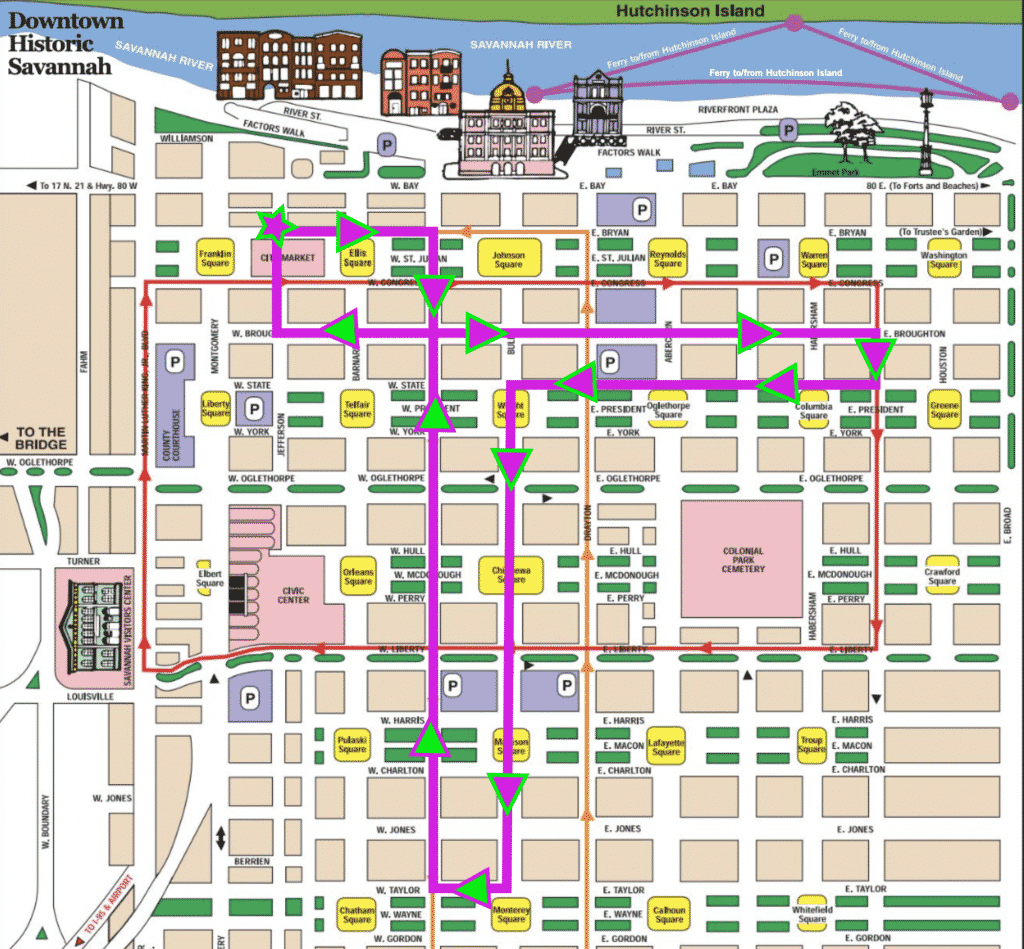 Self Guided Walking And Shopping Tour Savannah GA Savannah