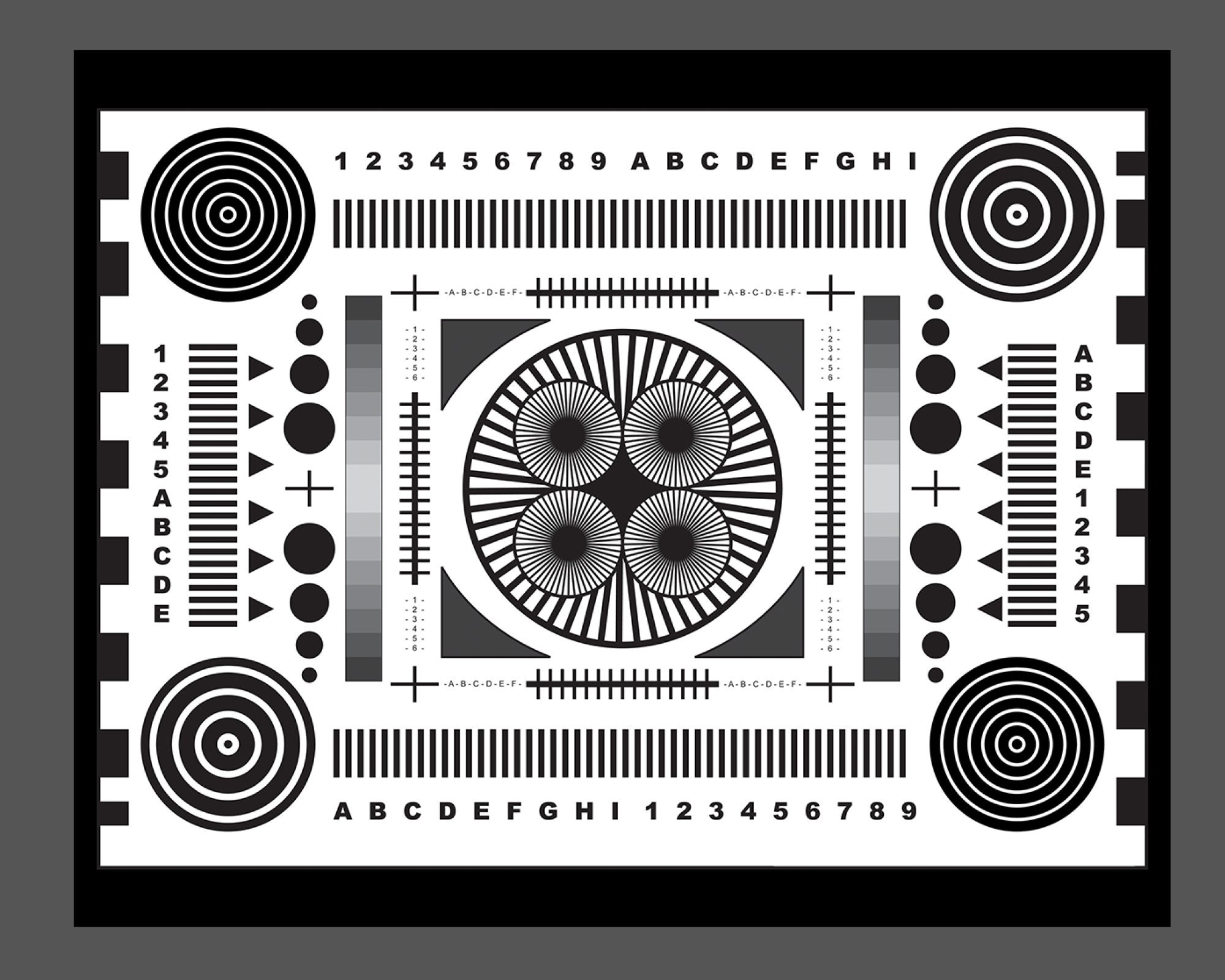 Set Of 3 Focus Charts For Photography Lens Test Digital Download Digital Print Photography Lenses Sony Canon Nikon Camera Video Etsy