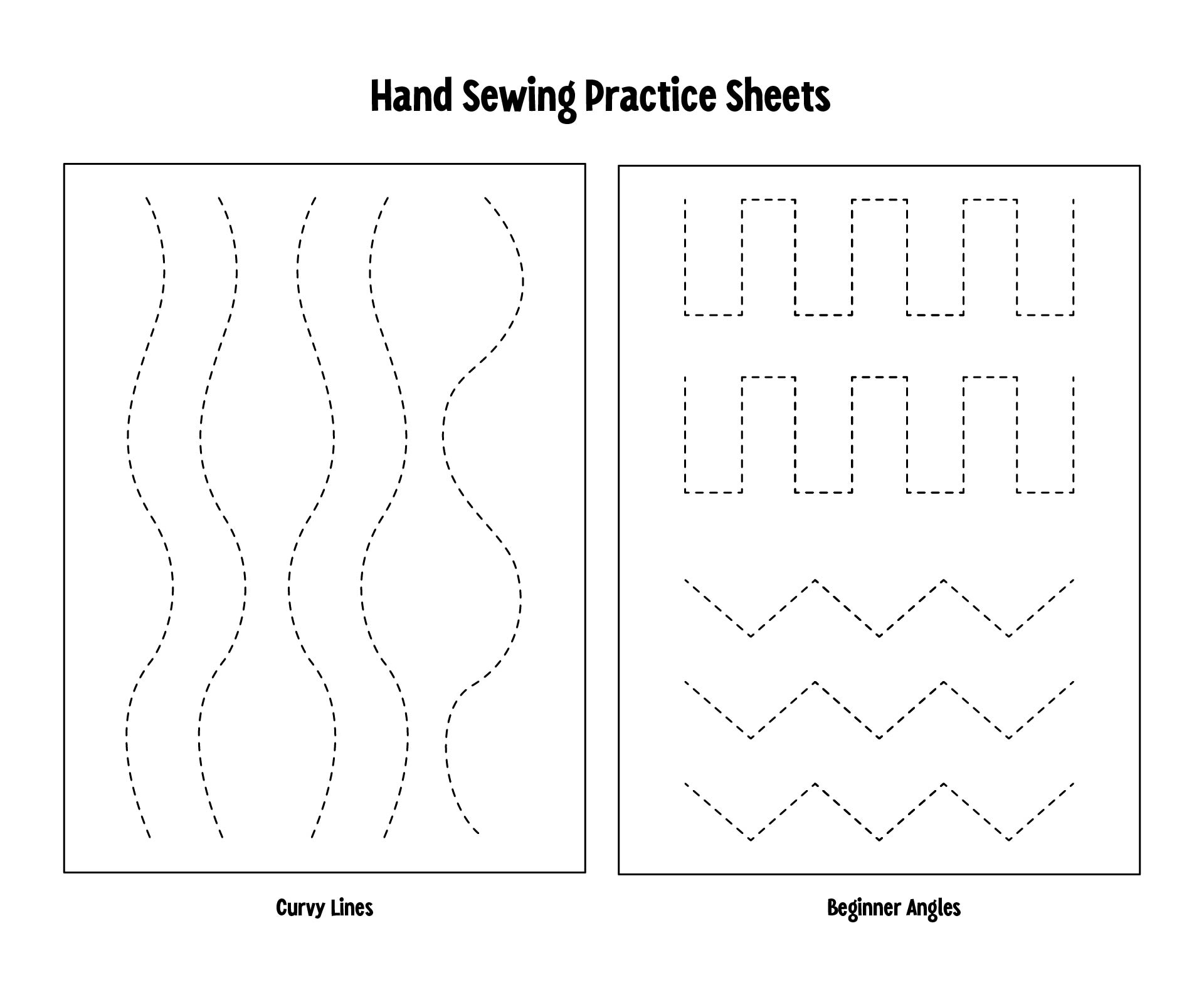 Sewing Practice Worksheets 10 Free PDF Printables Printablee