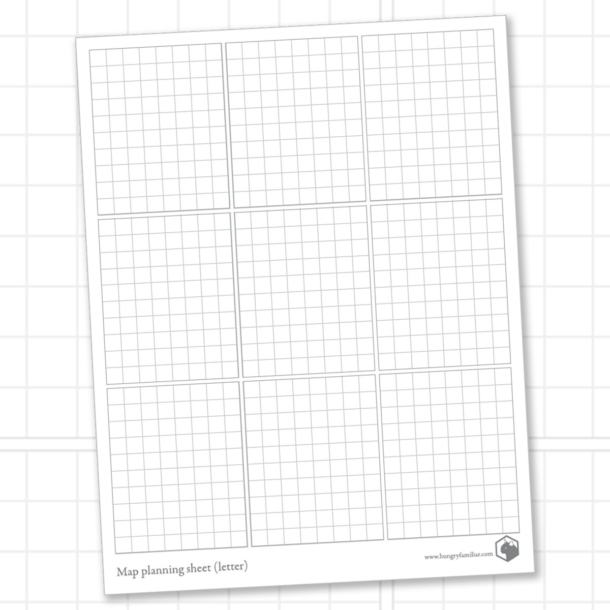 Printable Grid Map
