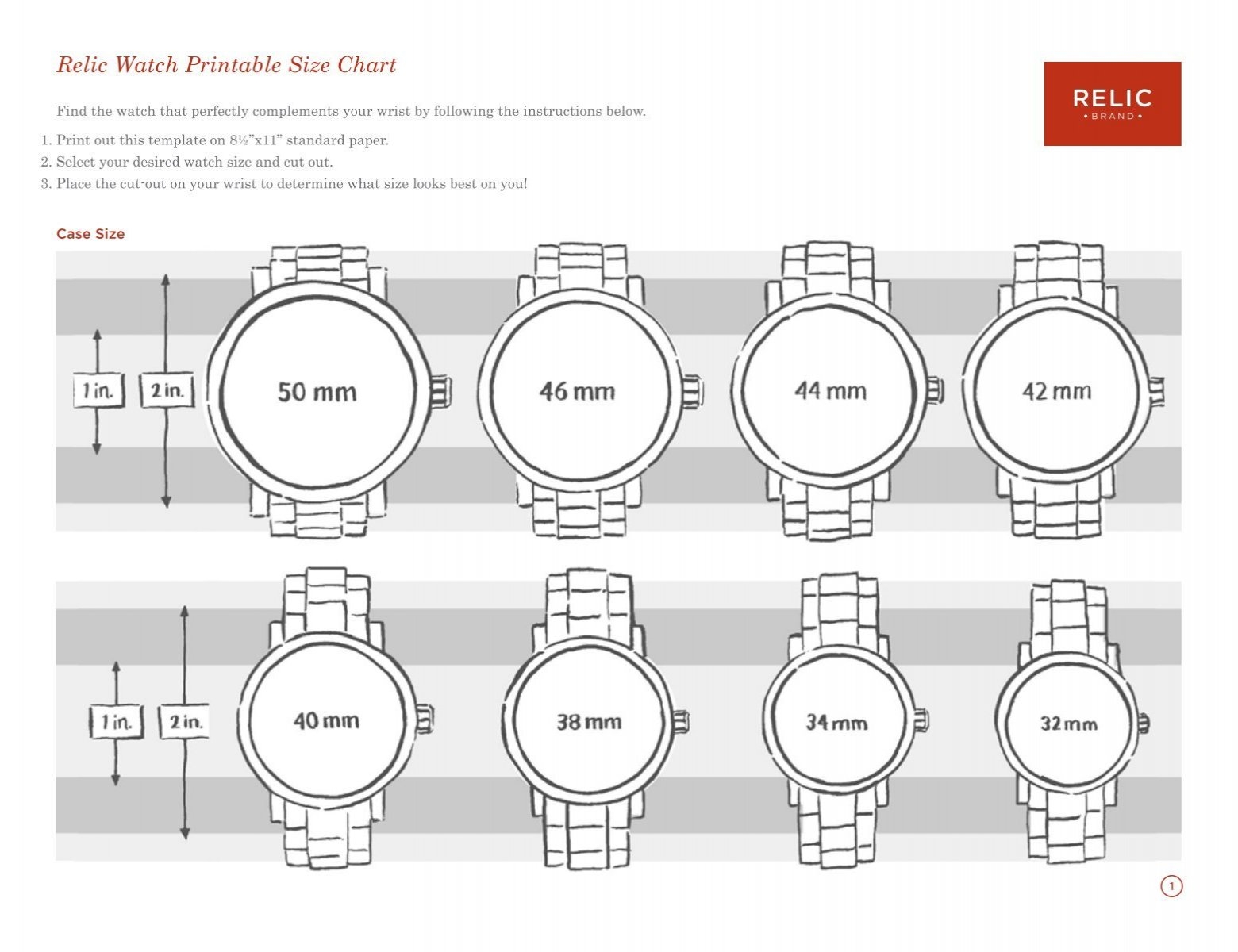 Shop Watch Case Size Chart Deals