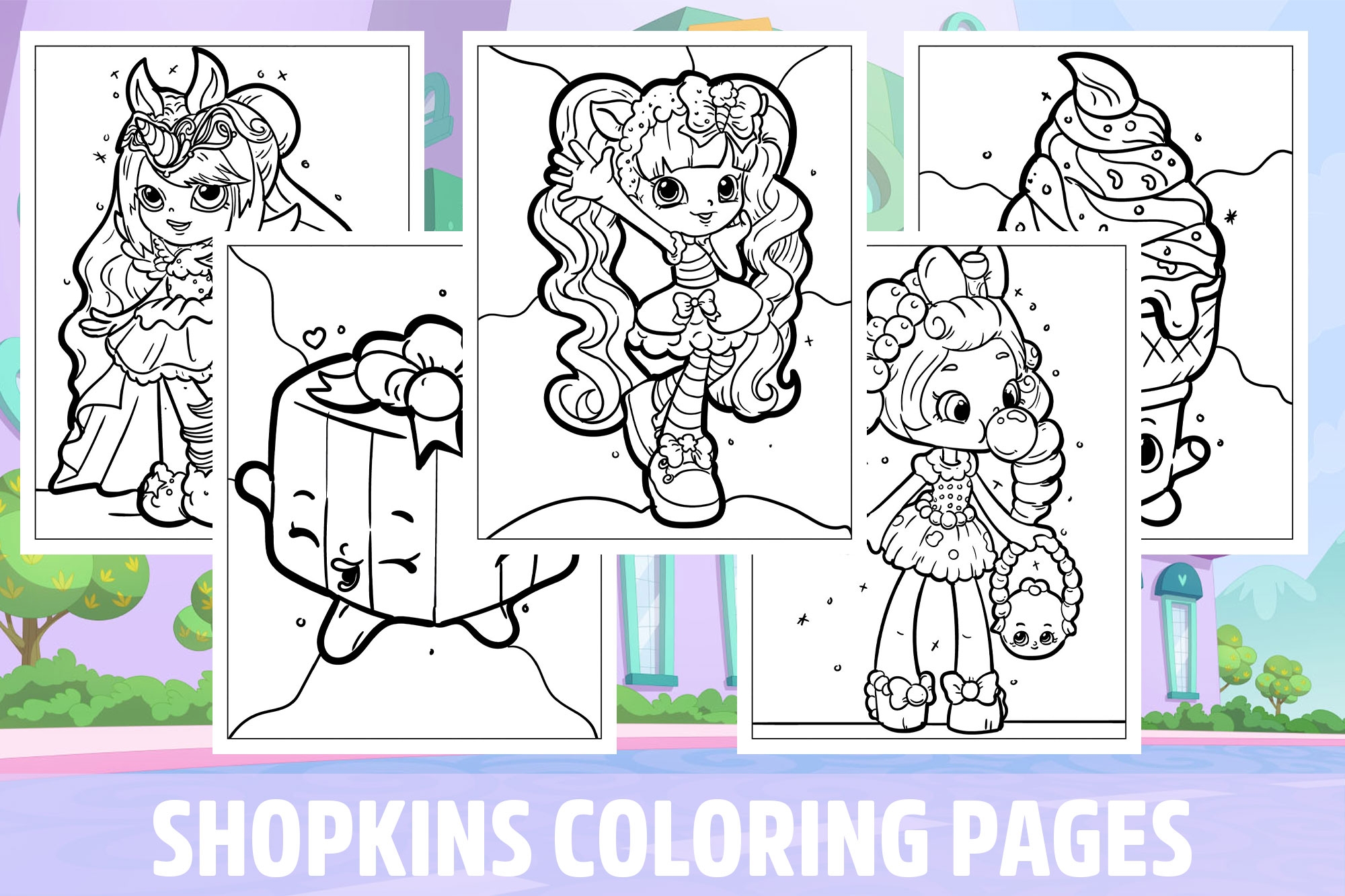 Printable Shopkins Coloring Sheets