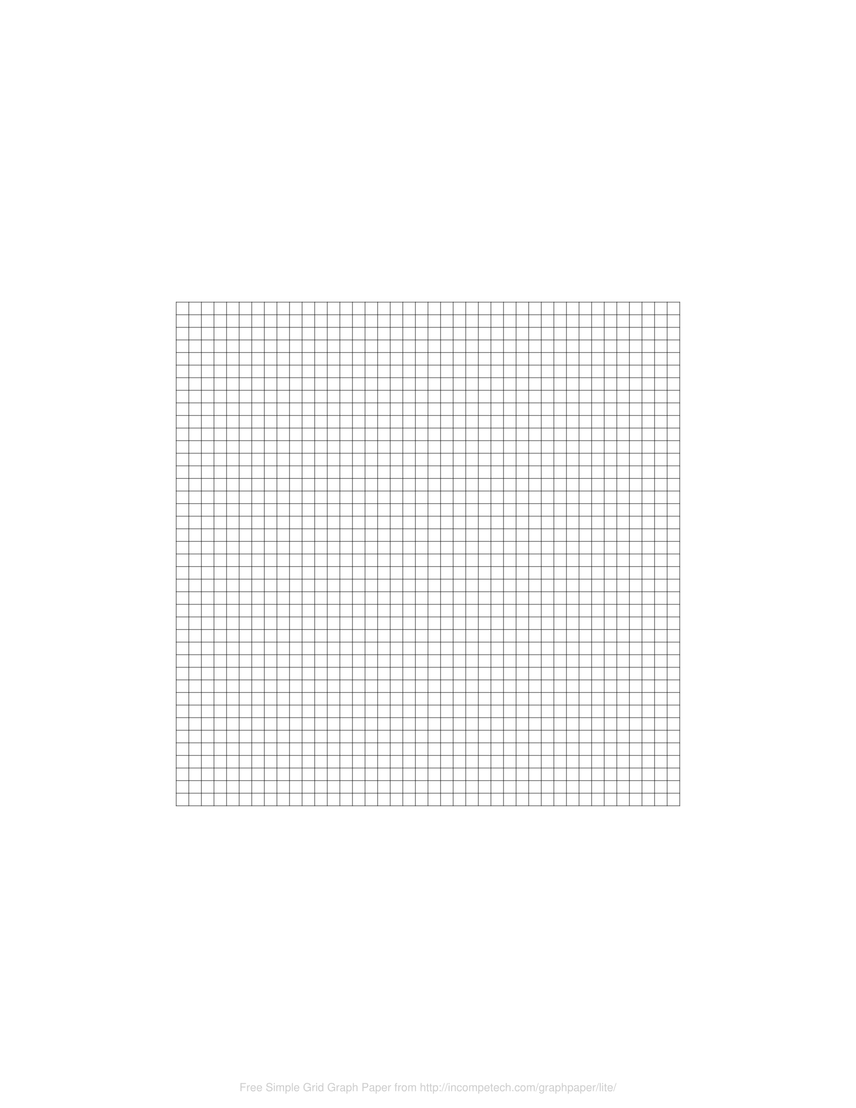 Simple Grid Graph Paper Generator