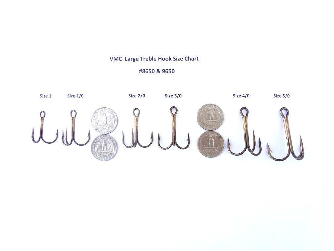Printable Treble Hook Size Chart