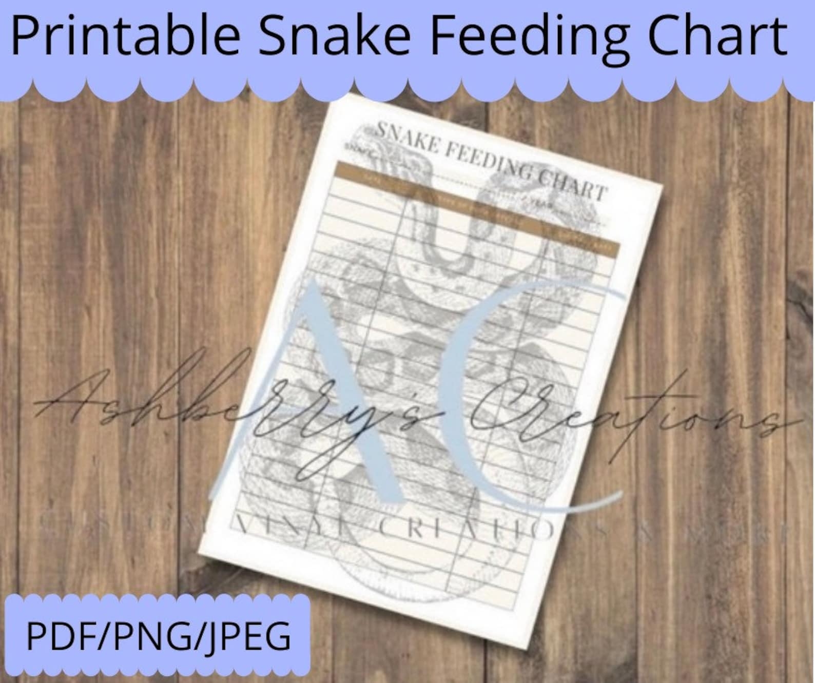 Printable Snake Feeding Charts