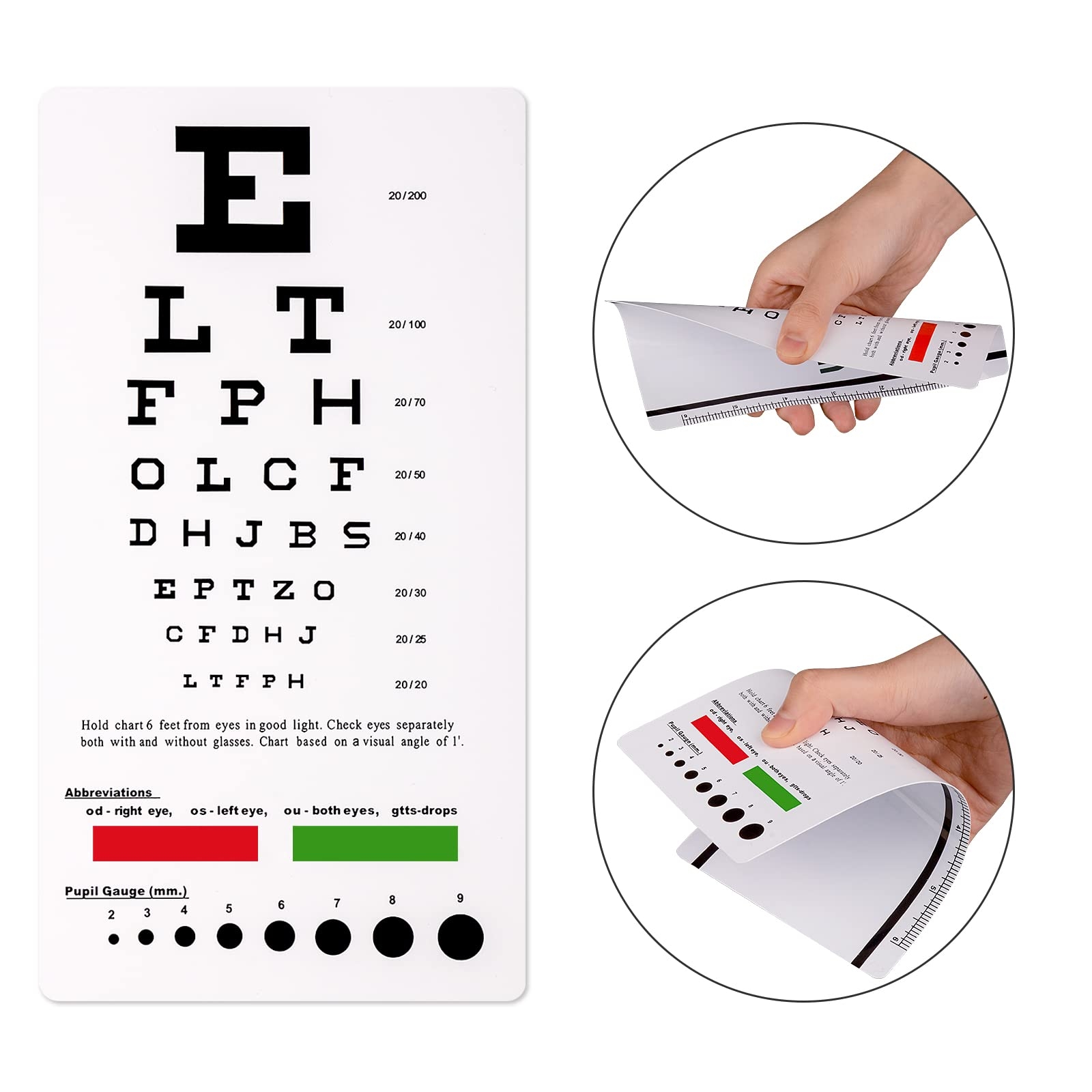 Handheld Visual Acuity Chart Printable