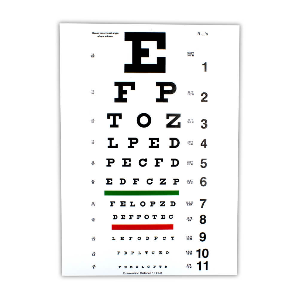 Printable Handheld Visual Acuity Chart
