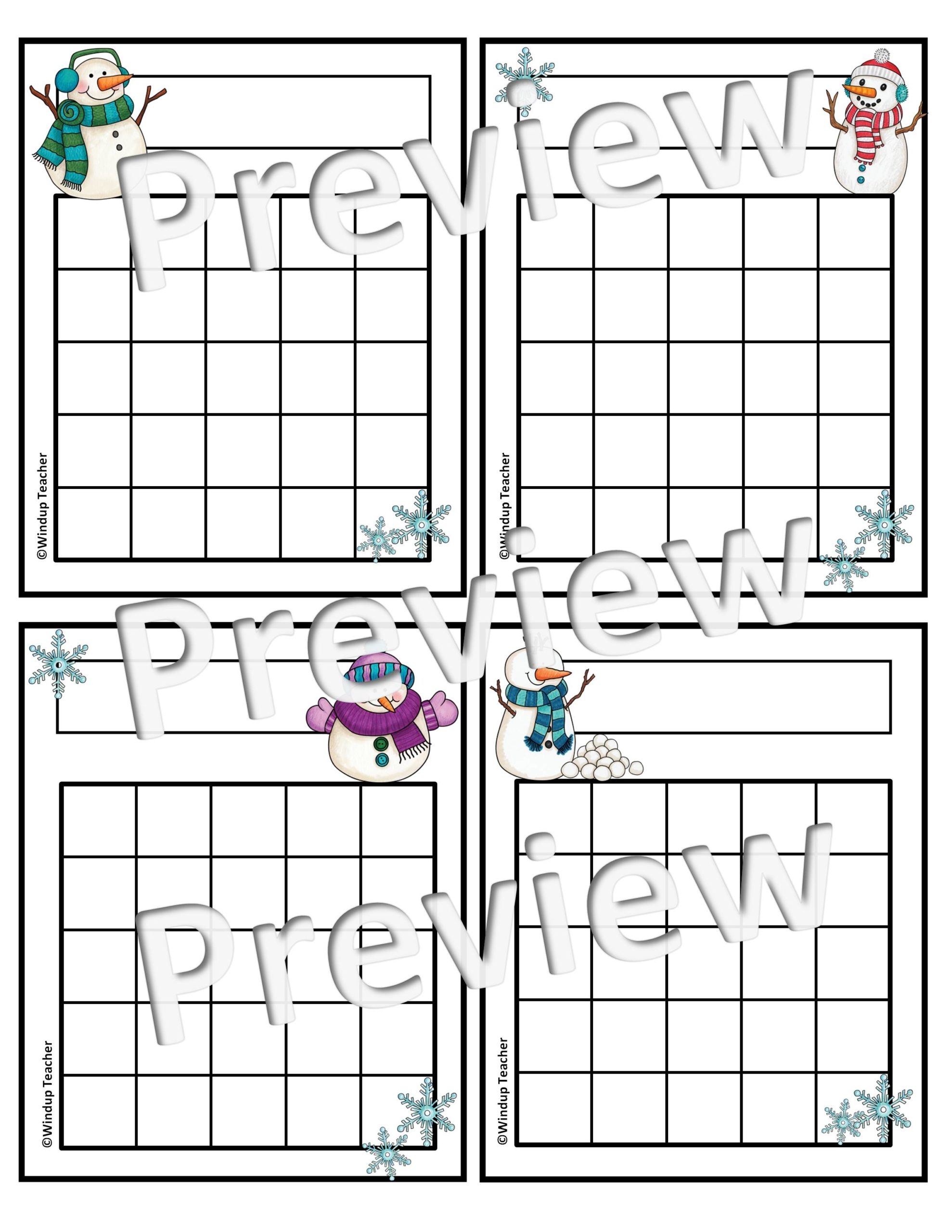 Snowman Sticker Charts Made By Teachers