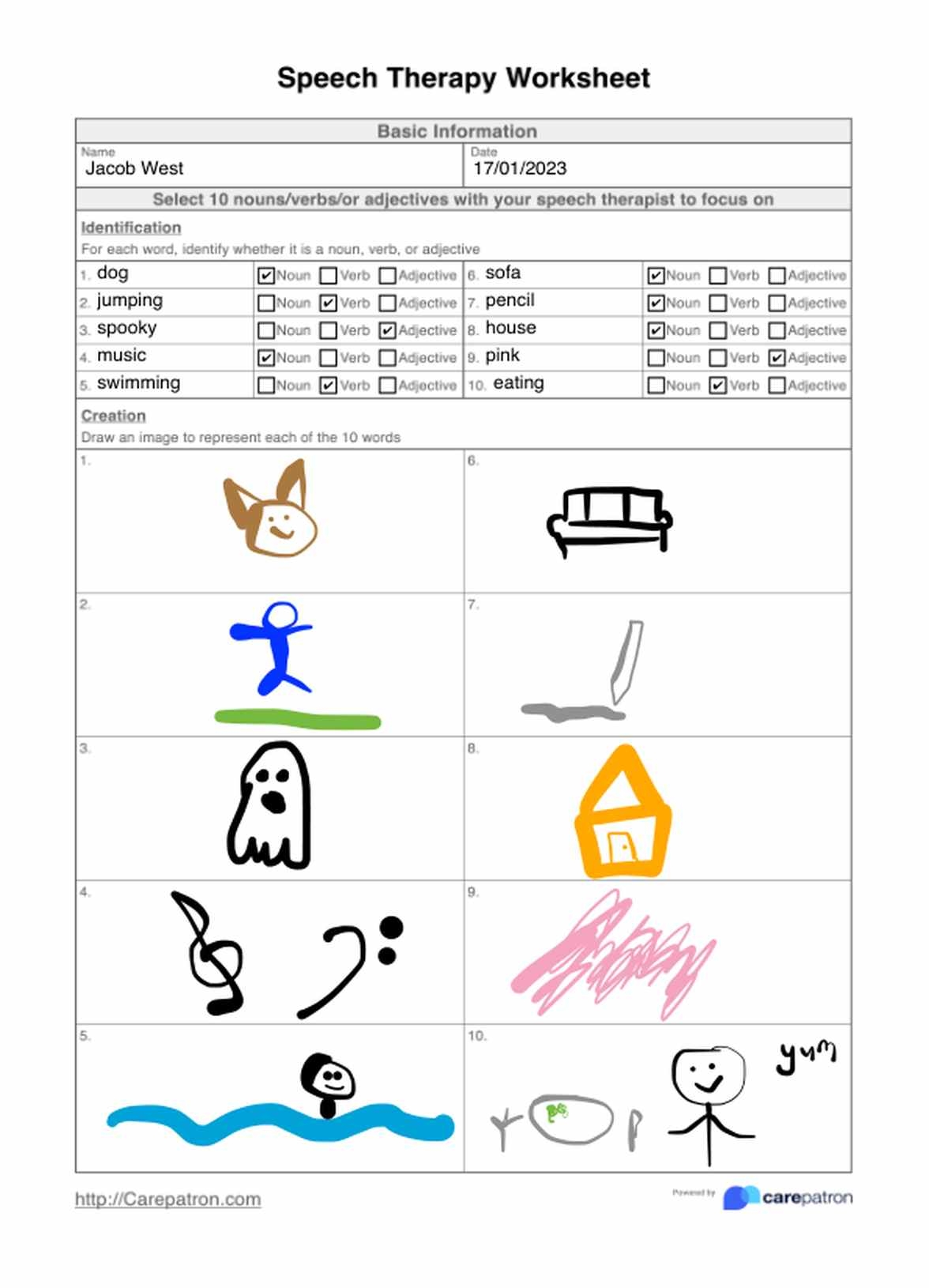 Printable Speech Therapy Worksheets Printable Speech Therapy Worksheets