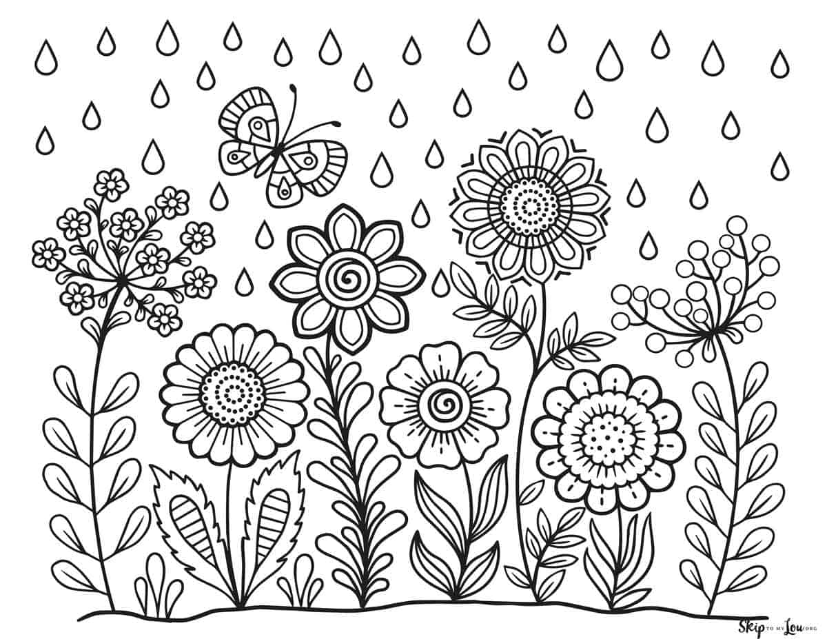 Free Spring Coloring Sheets Printable