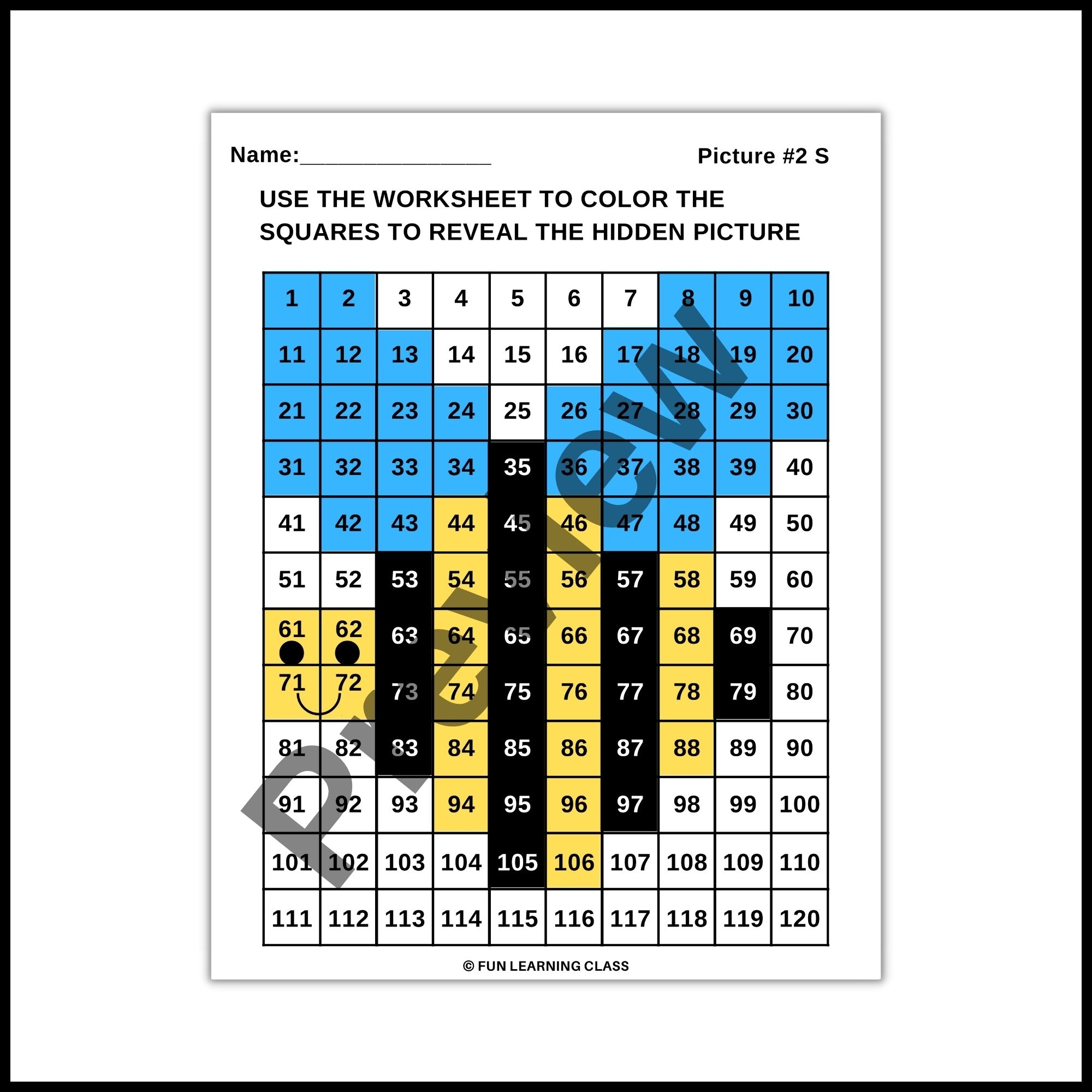 Spring Season Bee Tens Ones Place Value 120 Chart Mystery Picture Made By Teachers