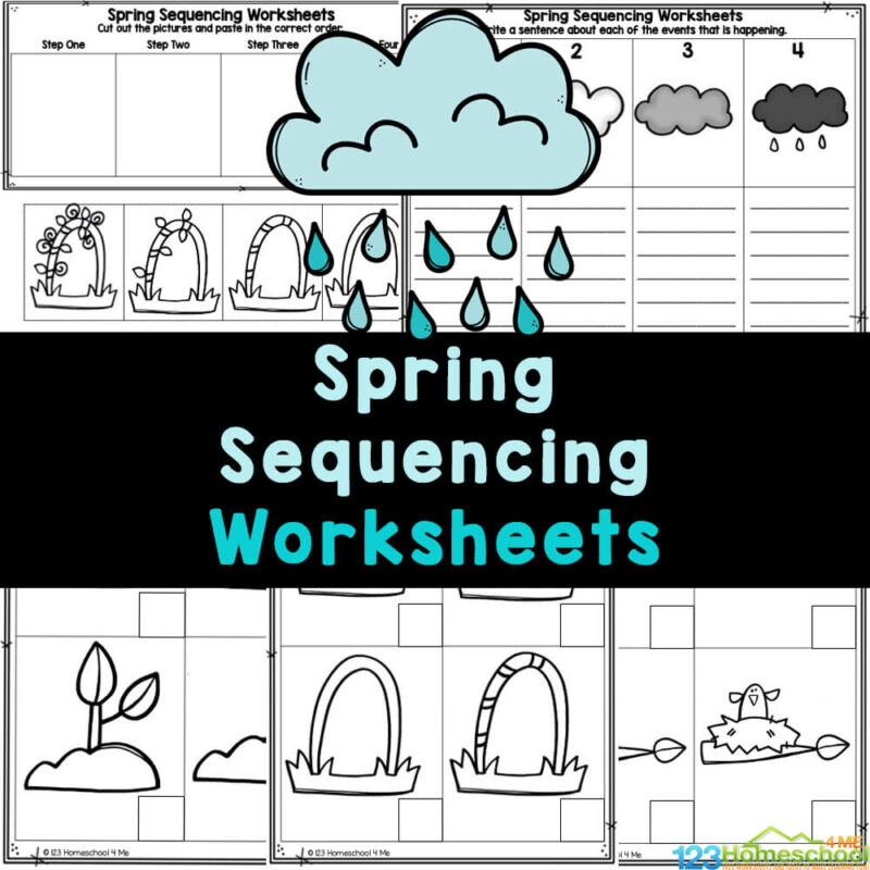 Spring Sequencing Worksheets For Preschoolers Free Printables 