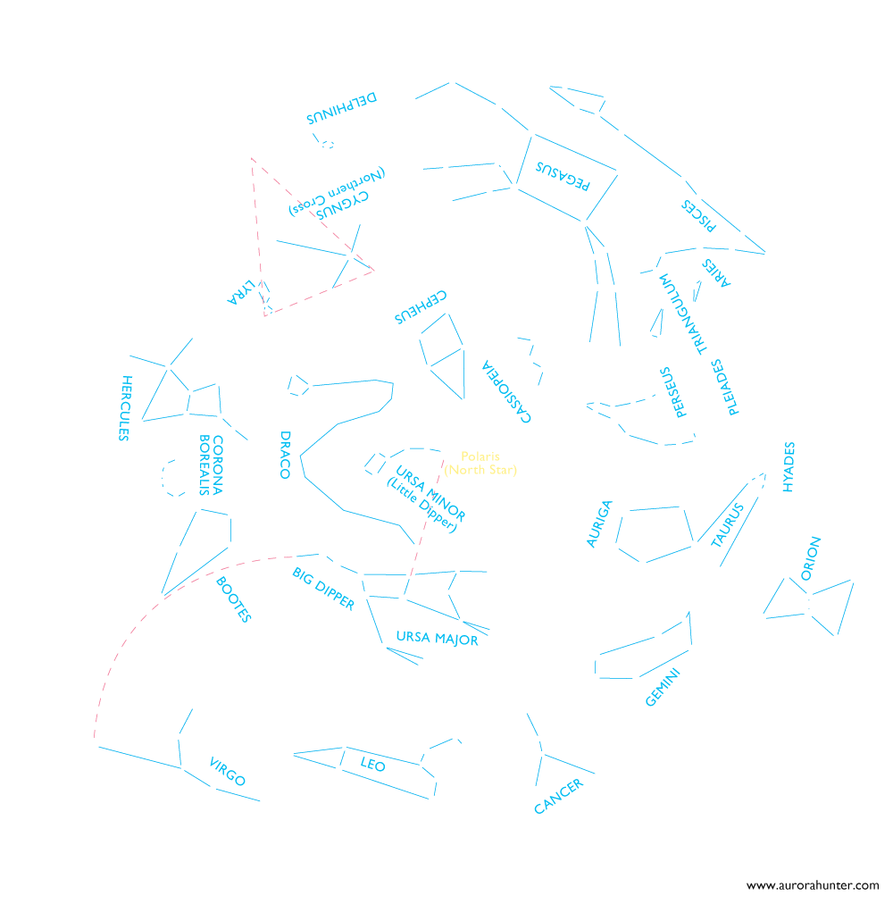 Star Chart Aurora Hunter