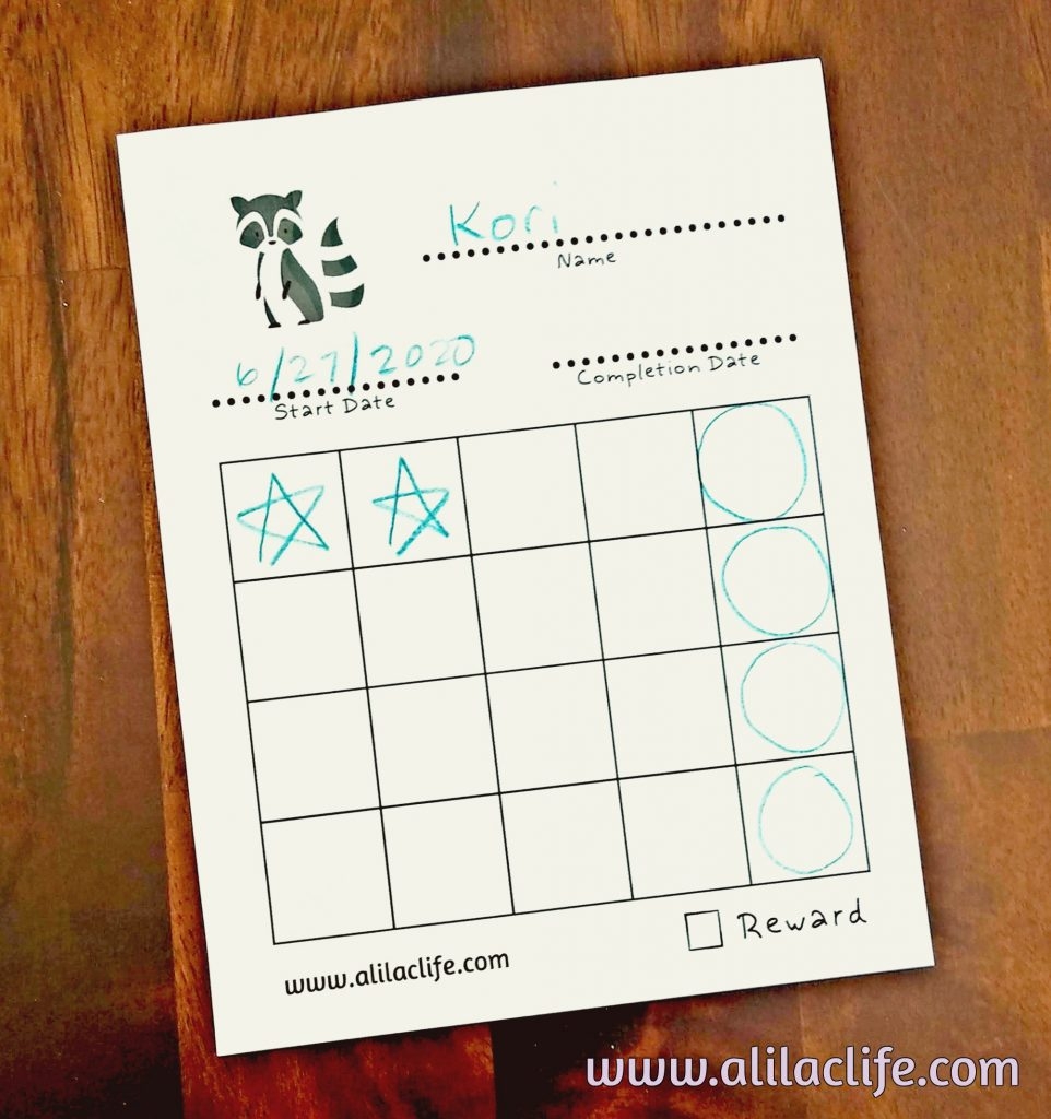 Star Chart Tracker Sheet For Kids Free Printable A Lilac Life