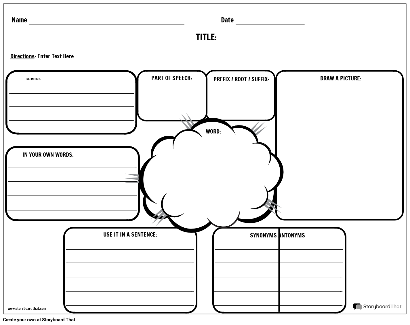 Free Printable Vocabulary Worksheets