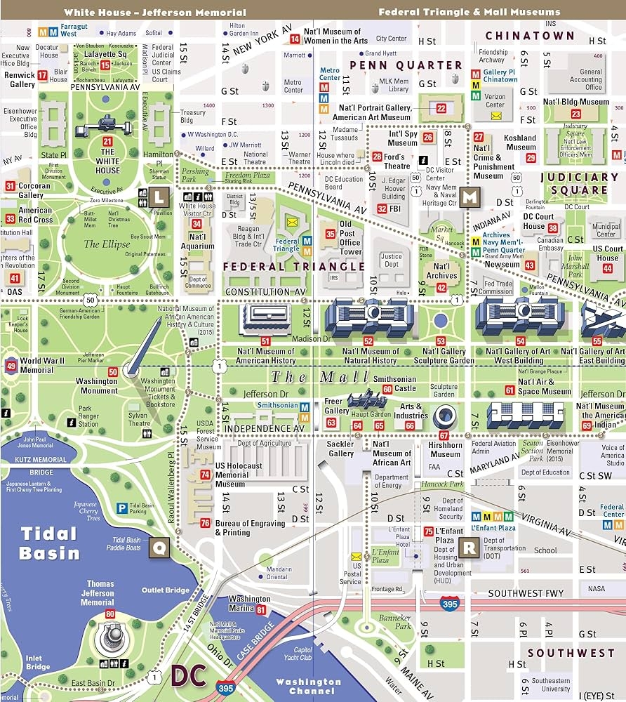 Printable Map Of Dc Monuments