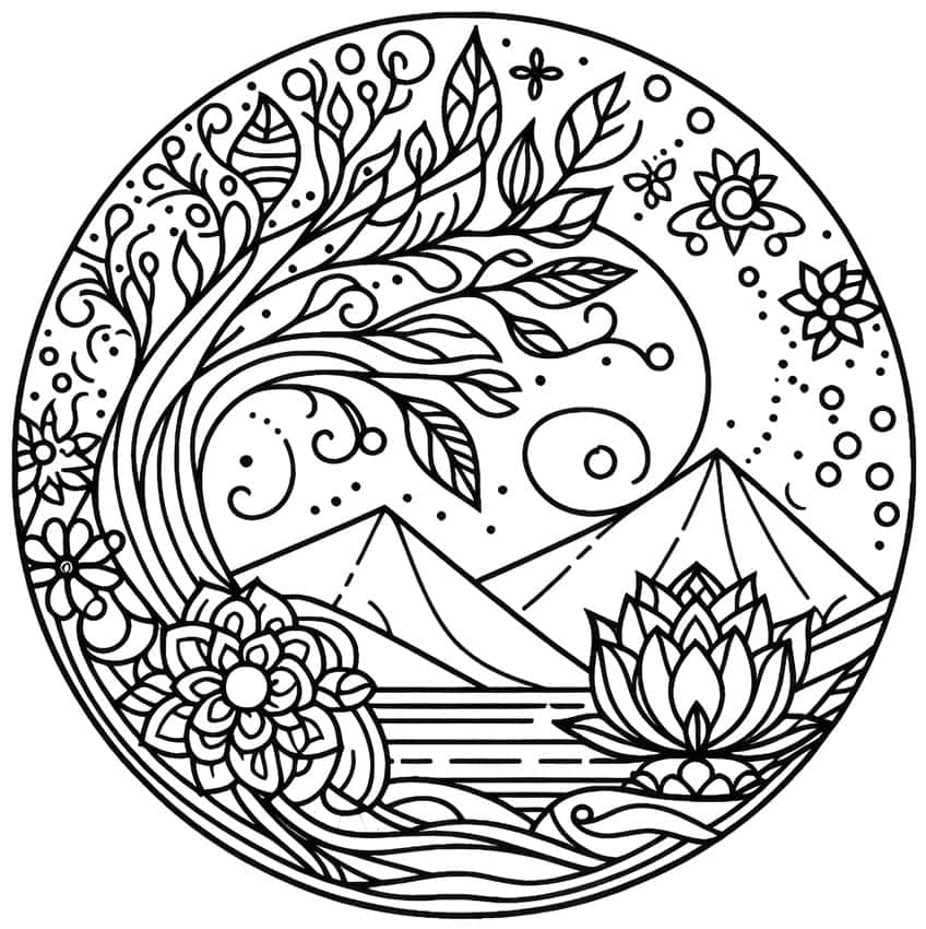 Stress Relief Coloring Pages 33 Relaxing Coloring Sheets