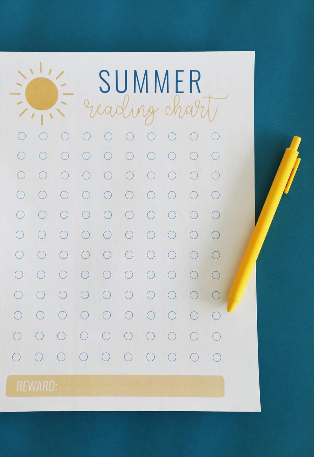 Summer Reading Chart Printable Pretty Providence